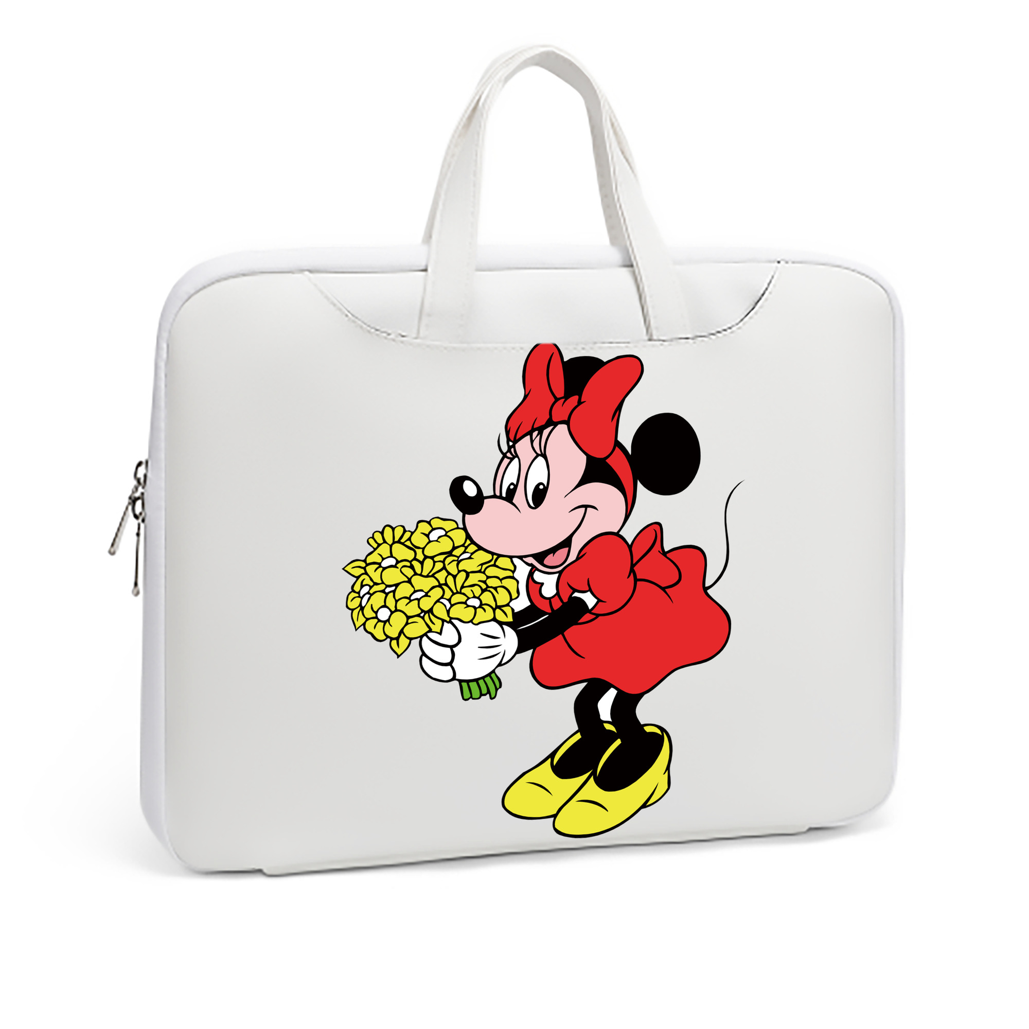 （画像用） ミッキーマウス Mickey Mouse レザーラップトップバッグ　ノートパソコンケース