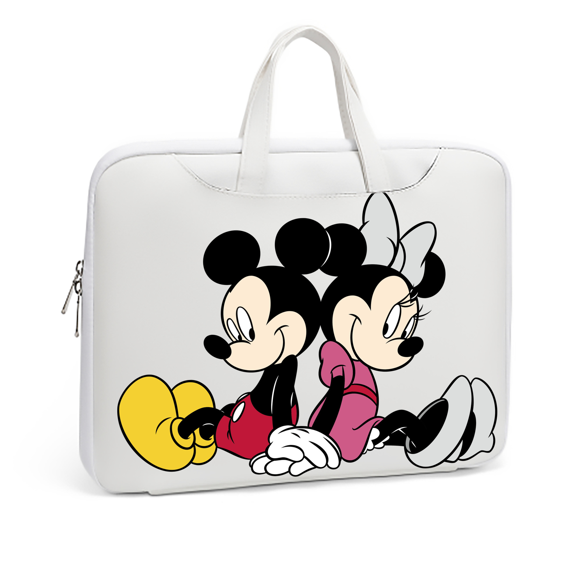 （画像用） ミッキーマウス Mickey Mouse レザーラップトップバッグ　ノートパソコンケース