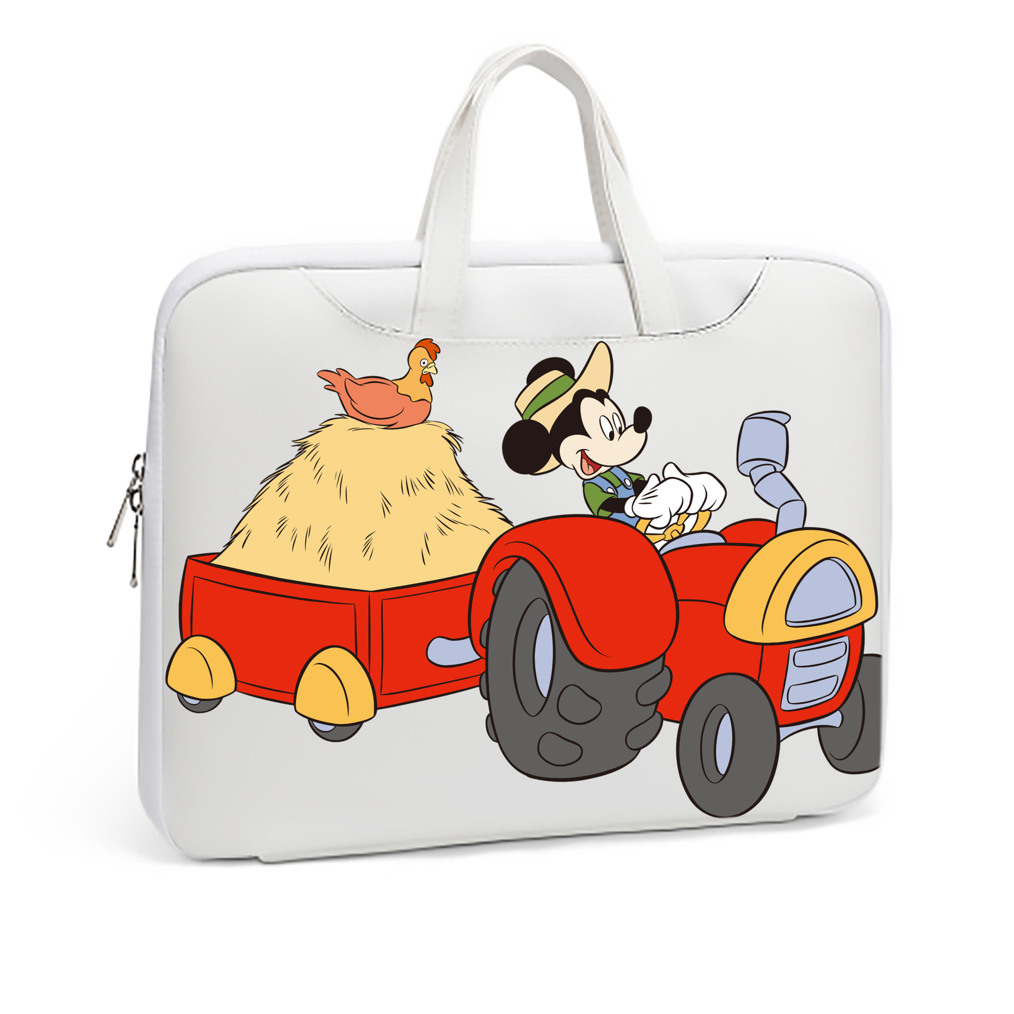 （画像用） ミッキーマウス Mickey Mouse レザーラップトップバッグ　ノートパソコンケース