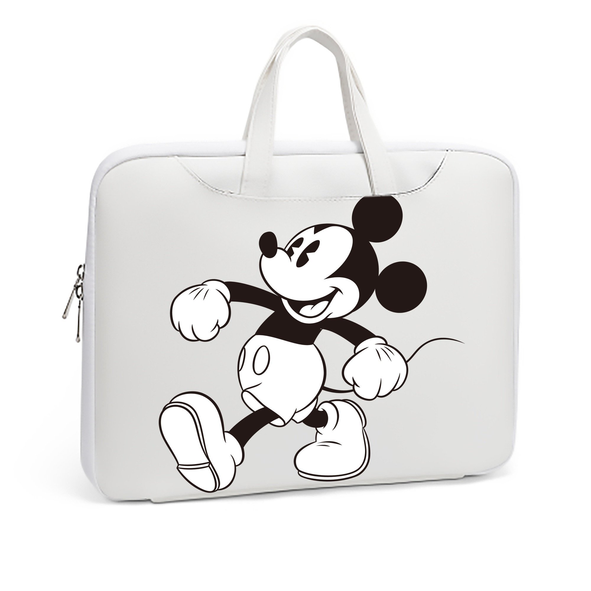 （画像用） ミッキーマウス Mickey Mouse レザーラップトップバッグ　ノートパソコンケース