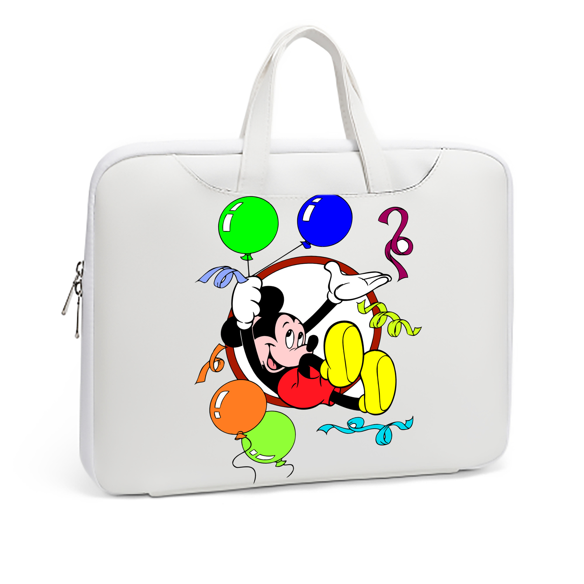 （画像用） ミッキーマウス Mickey Mouse レザーラップトップバッグ　ノートパソコンケース