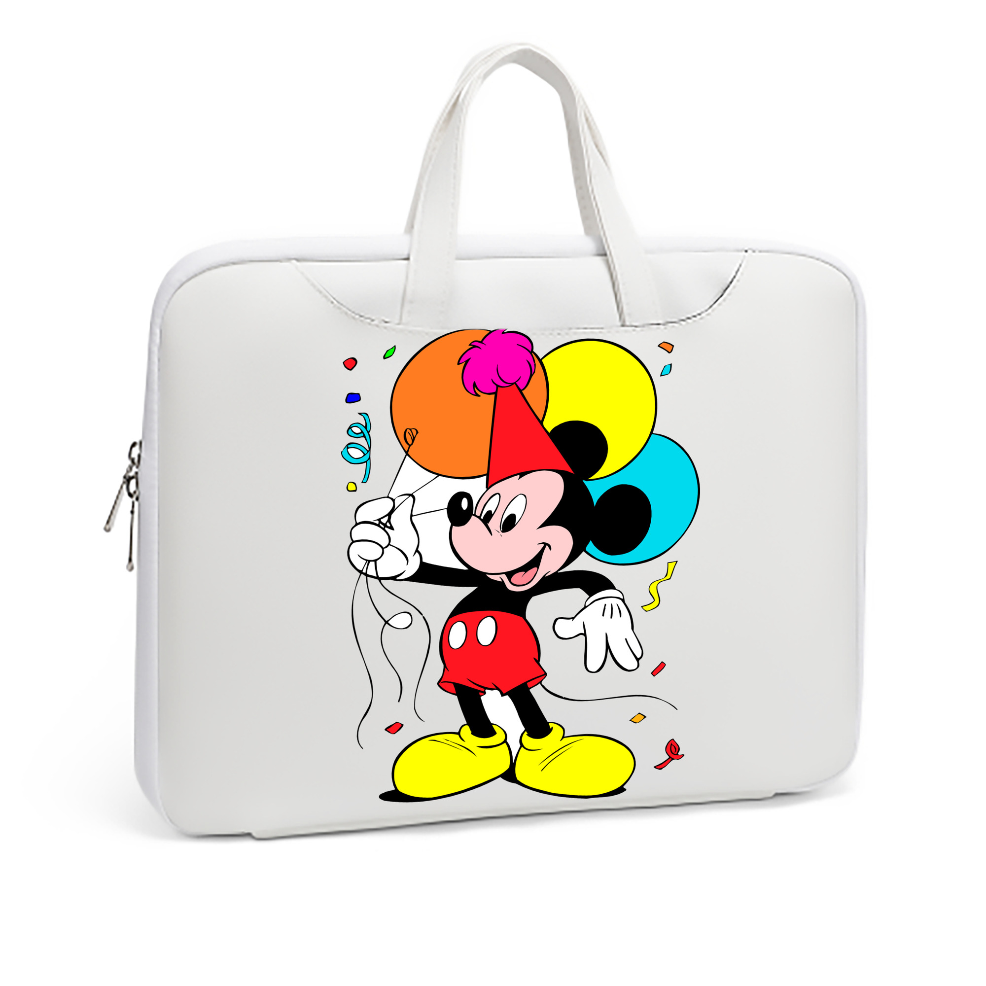 （画像用） ミッキーマウス Mickey Mouse レザーラップトップバッグ　ノートパソコンケース