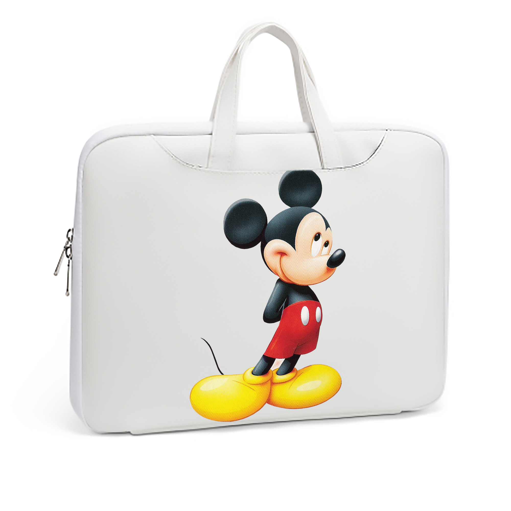 （画像用） ミッキーマウス Mickey Mouse レザーラップトップバッグ　ノートパソコンケース