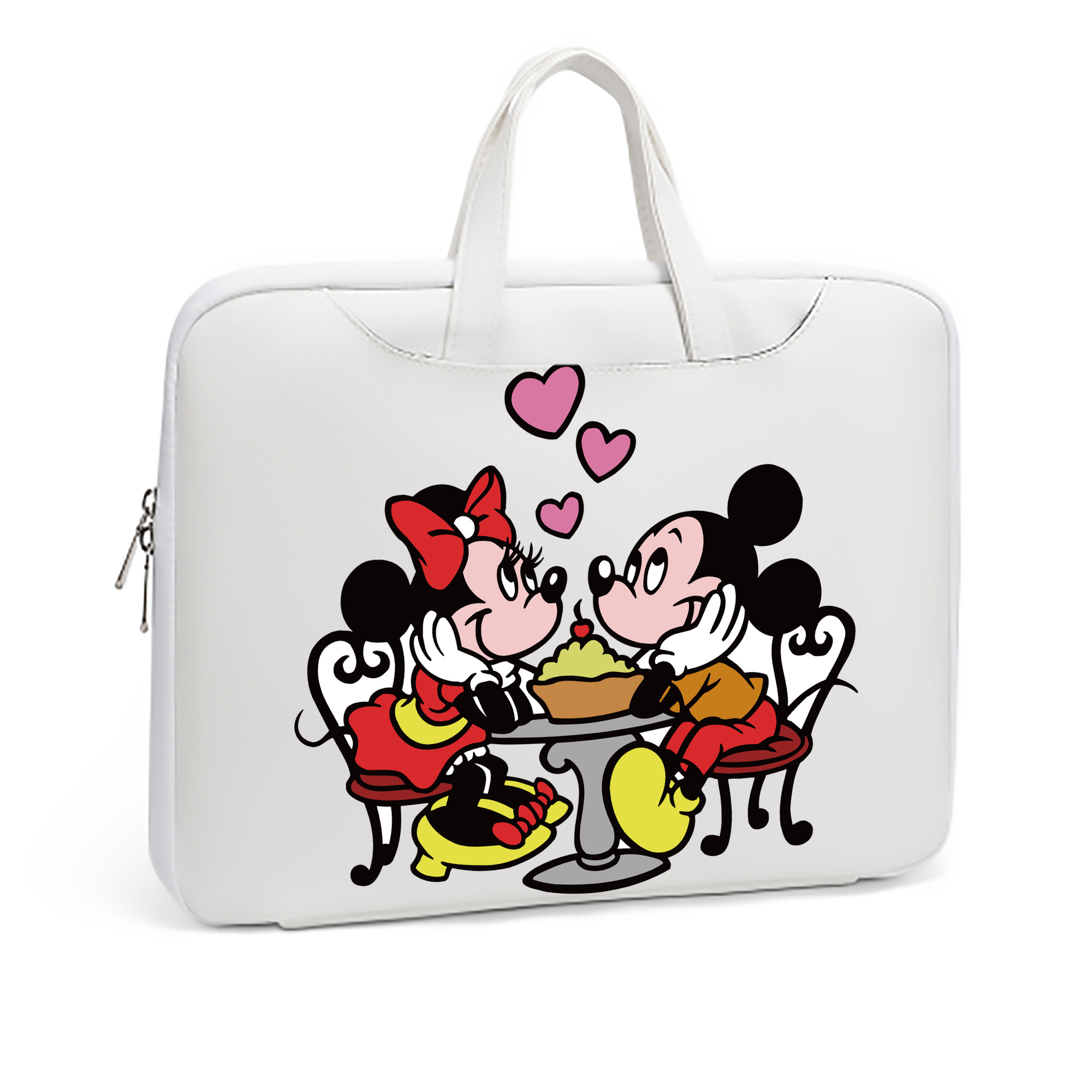 （画像用） ミッキーマウス Mickey Mouse レザーラップトップバッグ　ノートパソコンケース