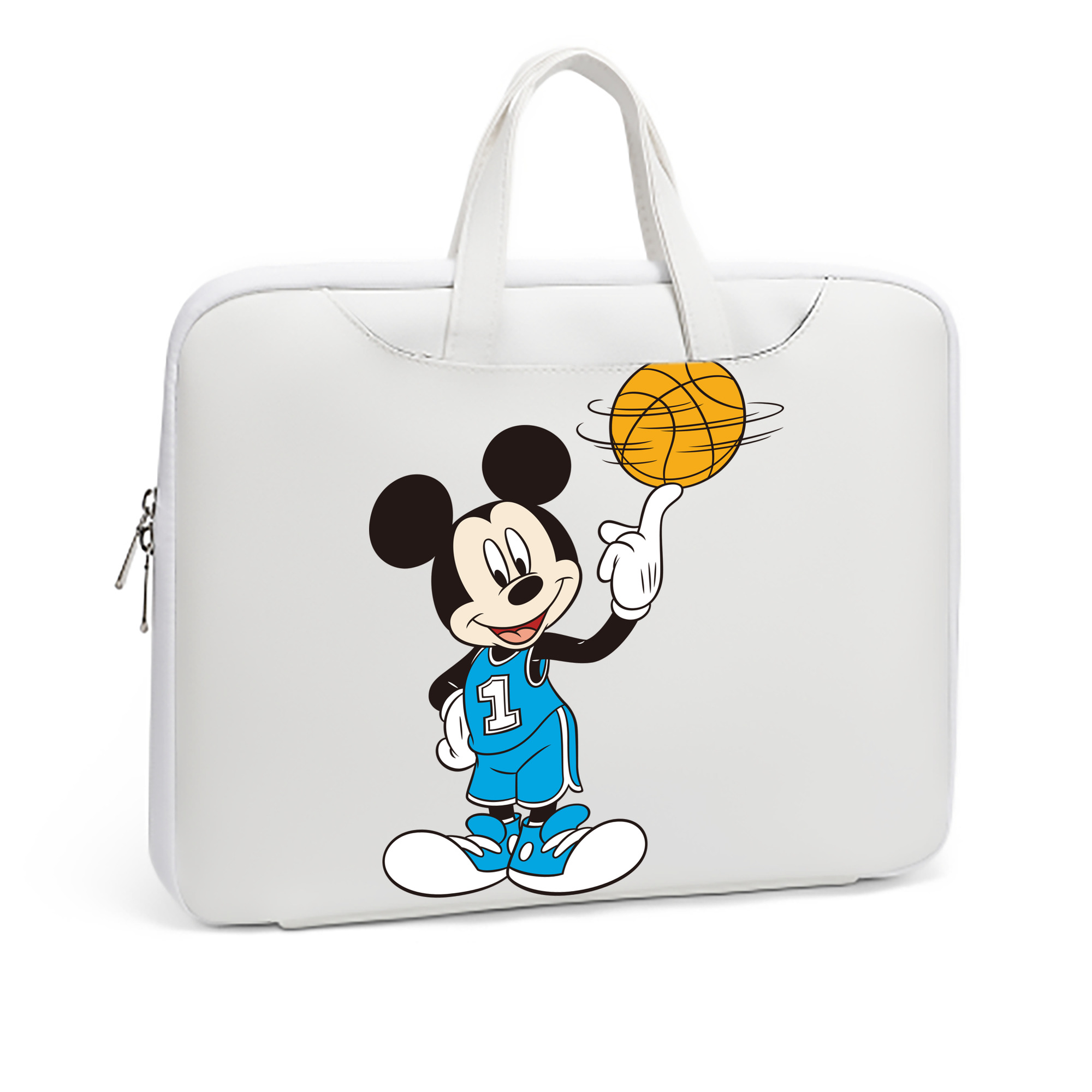 （画像用） ミッキーマウス Mickey Mouse レザーラップトップバッグ　ノートパソコンケース