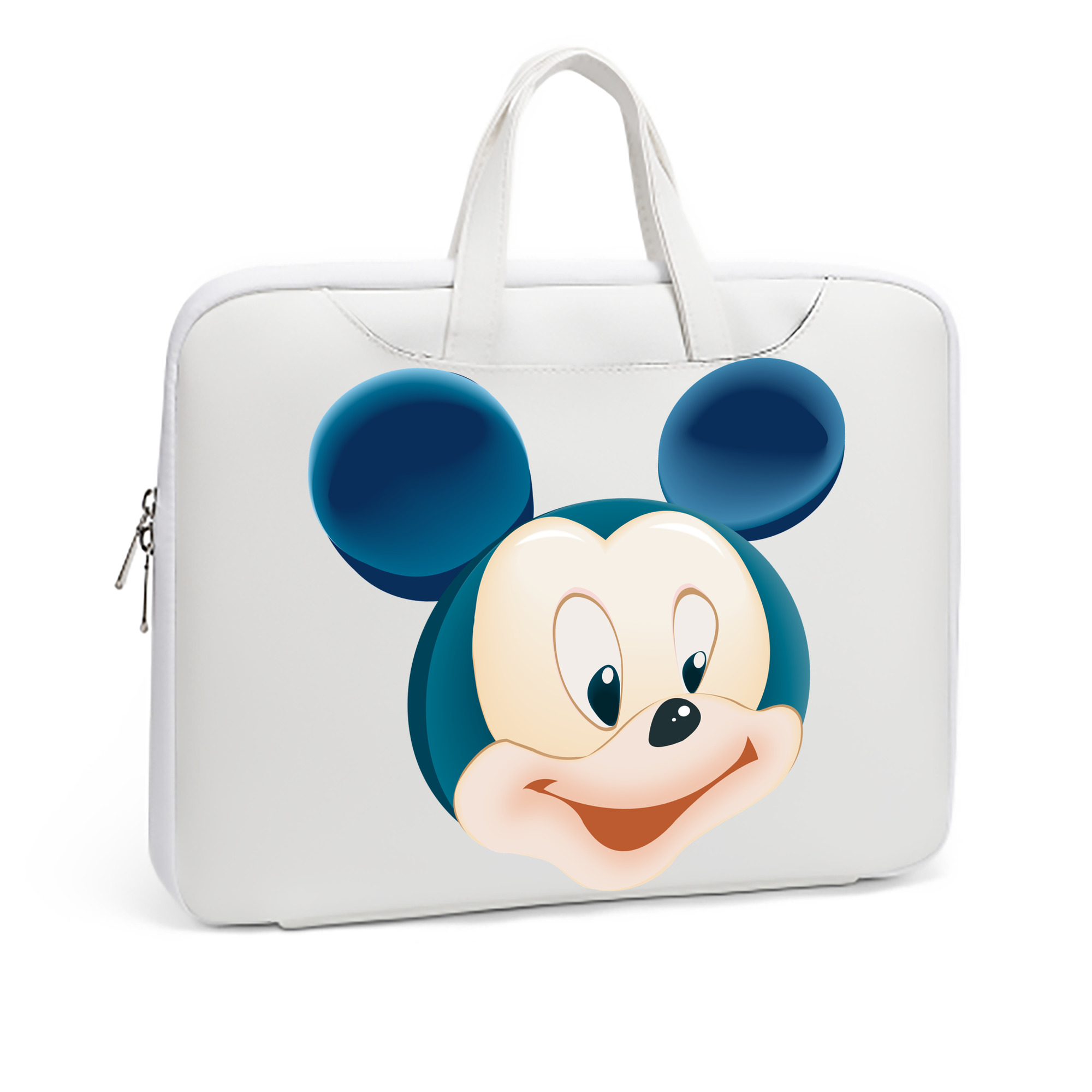（画像用） ミッキーマウス Mickey Mouse レザーラップトップバッグ　ノートパソコンケース