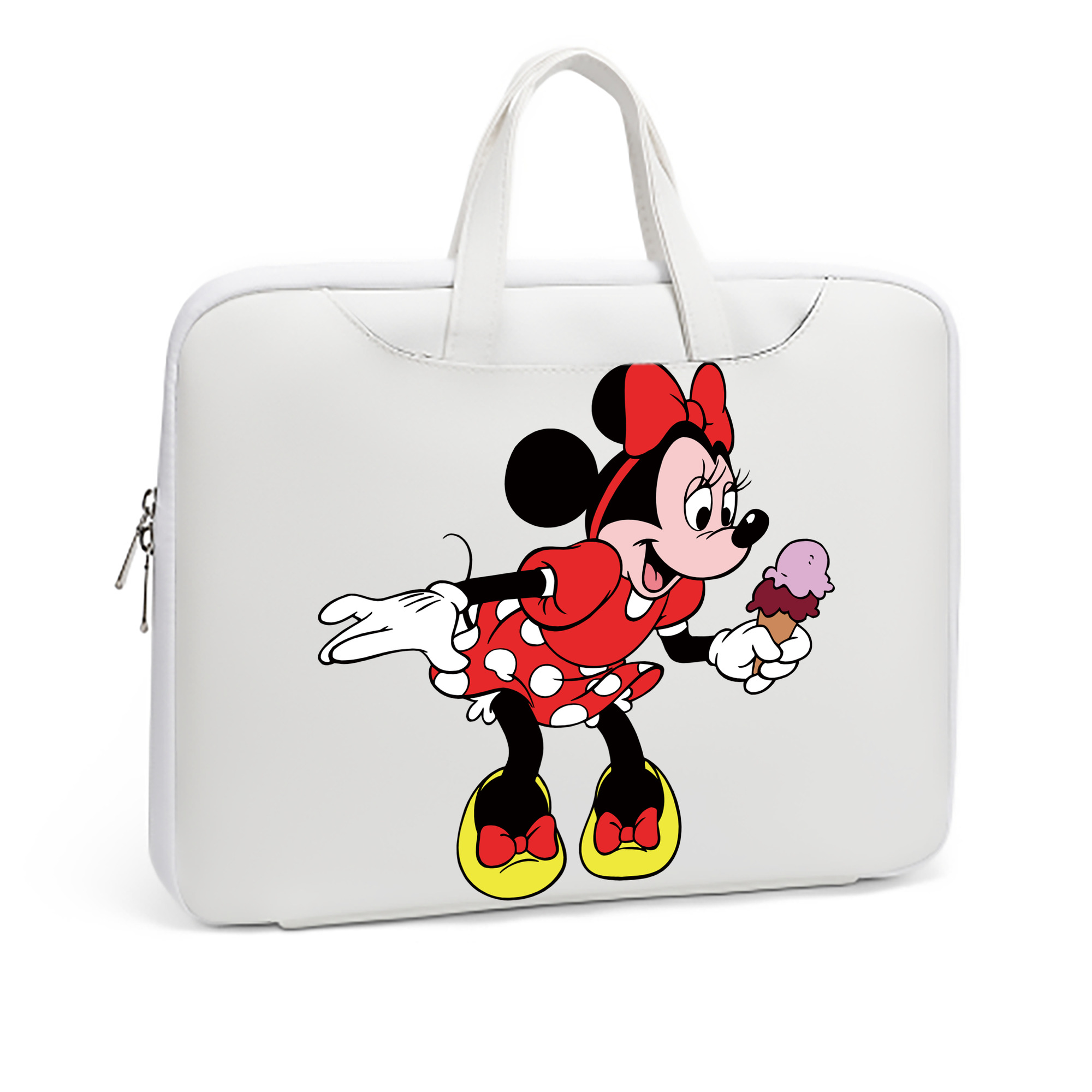 （画像用） ミッキーマウス Mickey Mouse レザーラップトップバッグ　ノートパソコンケース