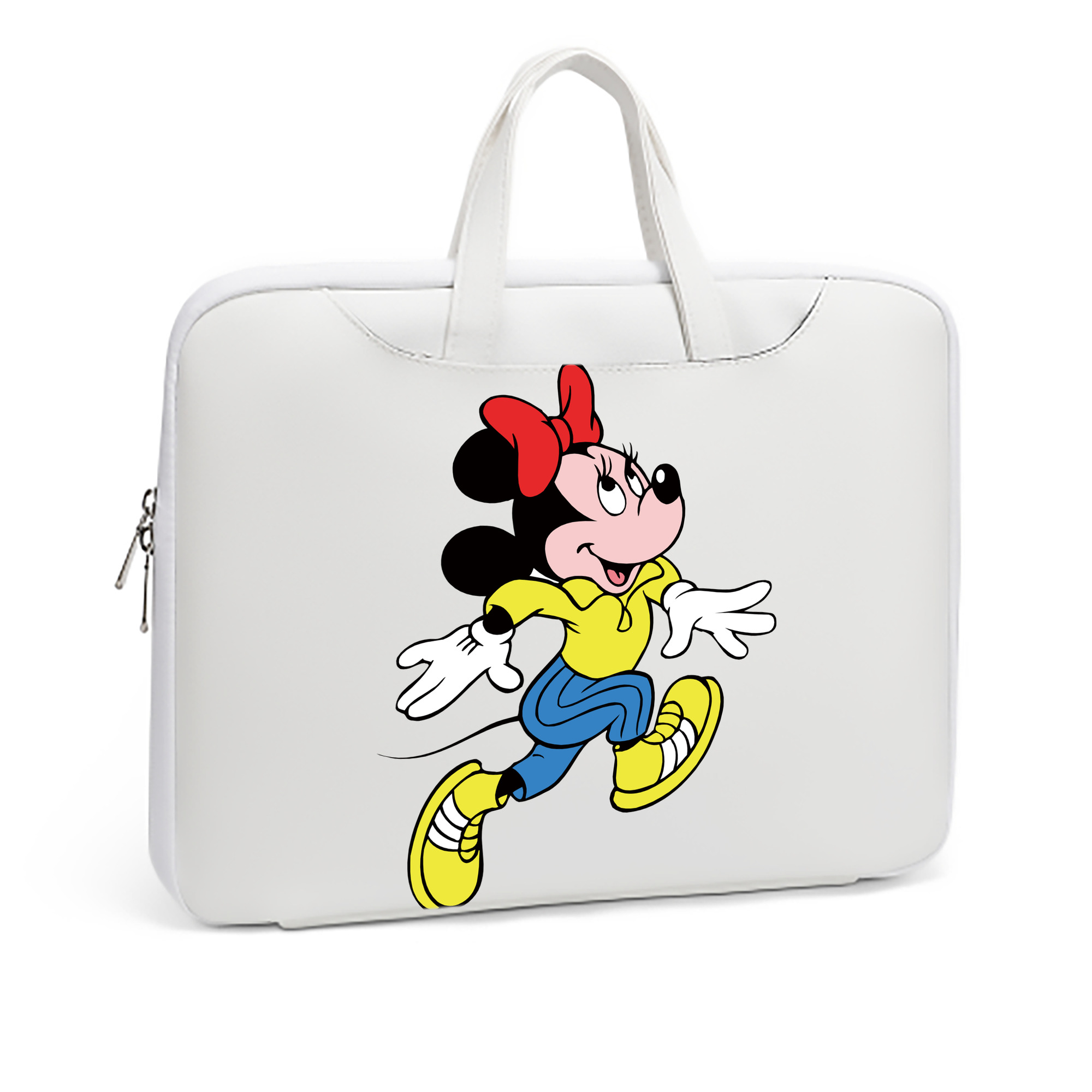 （画像用） ミッキーマウス Mickey Mouse レザーラップトップバッグ　ノートパソコンケース