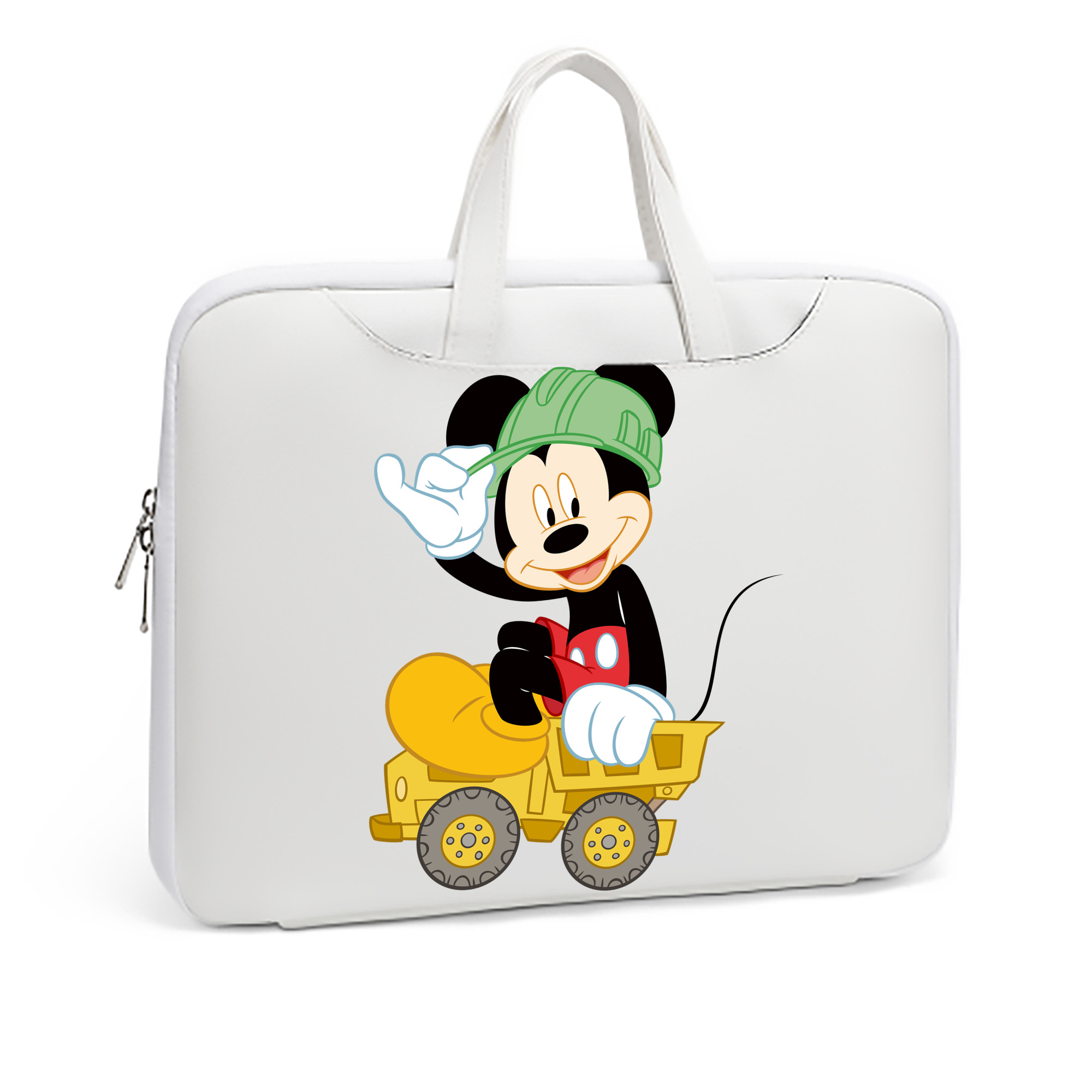 （画像用） ミッキーマウス Mickey Mouse レザーラップトップバッグ　ノートパソコンケース