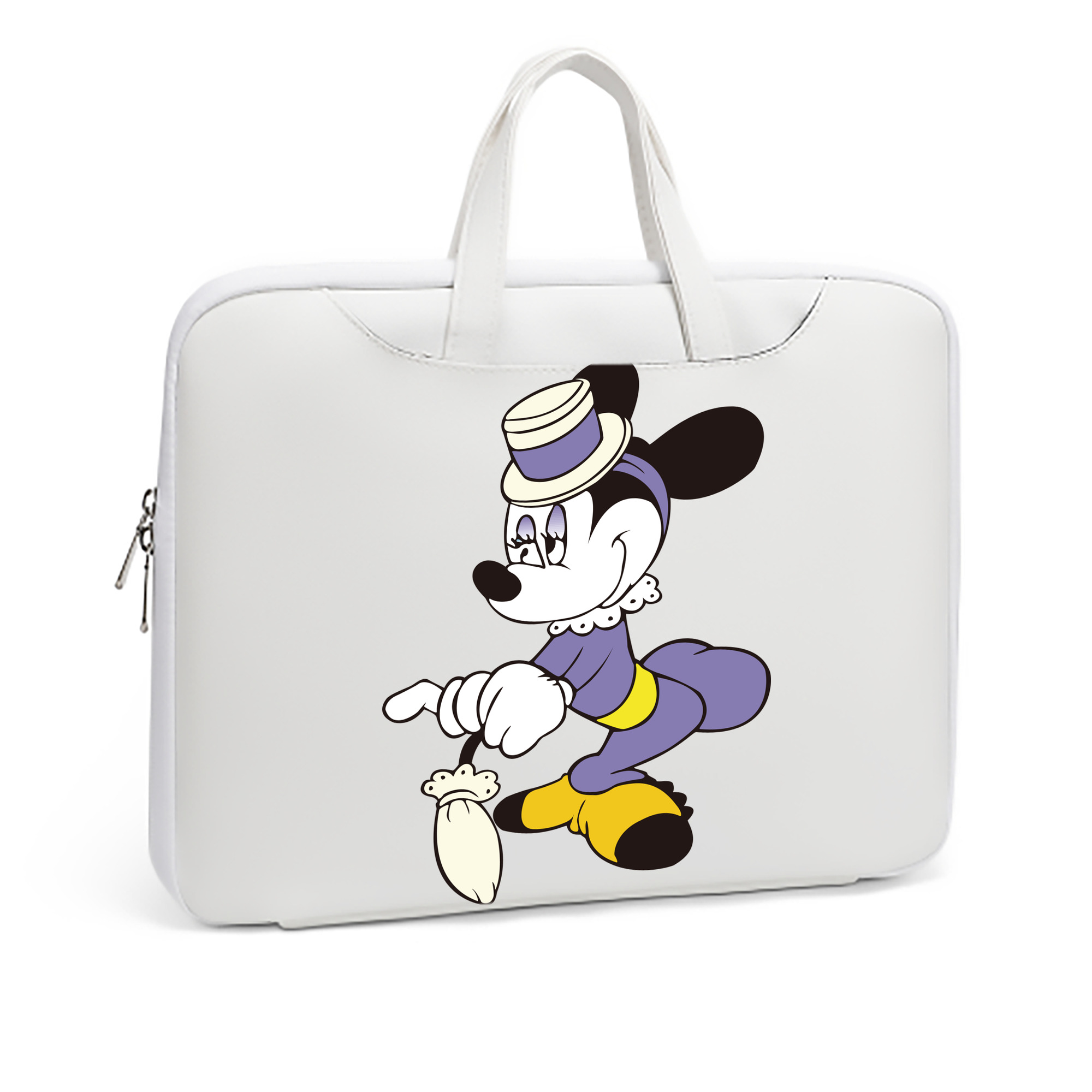 （画像用） ミッキーマウス Mickey Mouse レザーラップトップバッグ　ノートパソコンケース