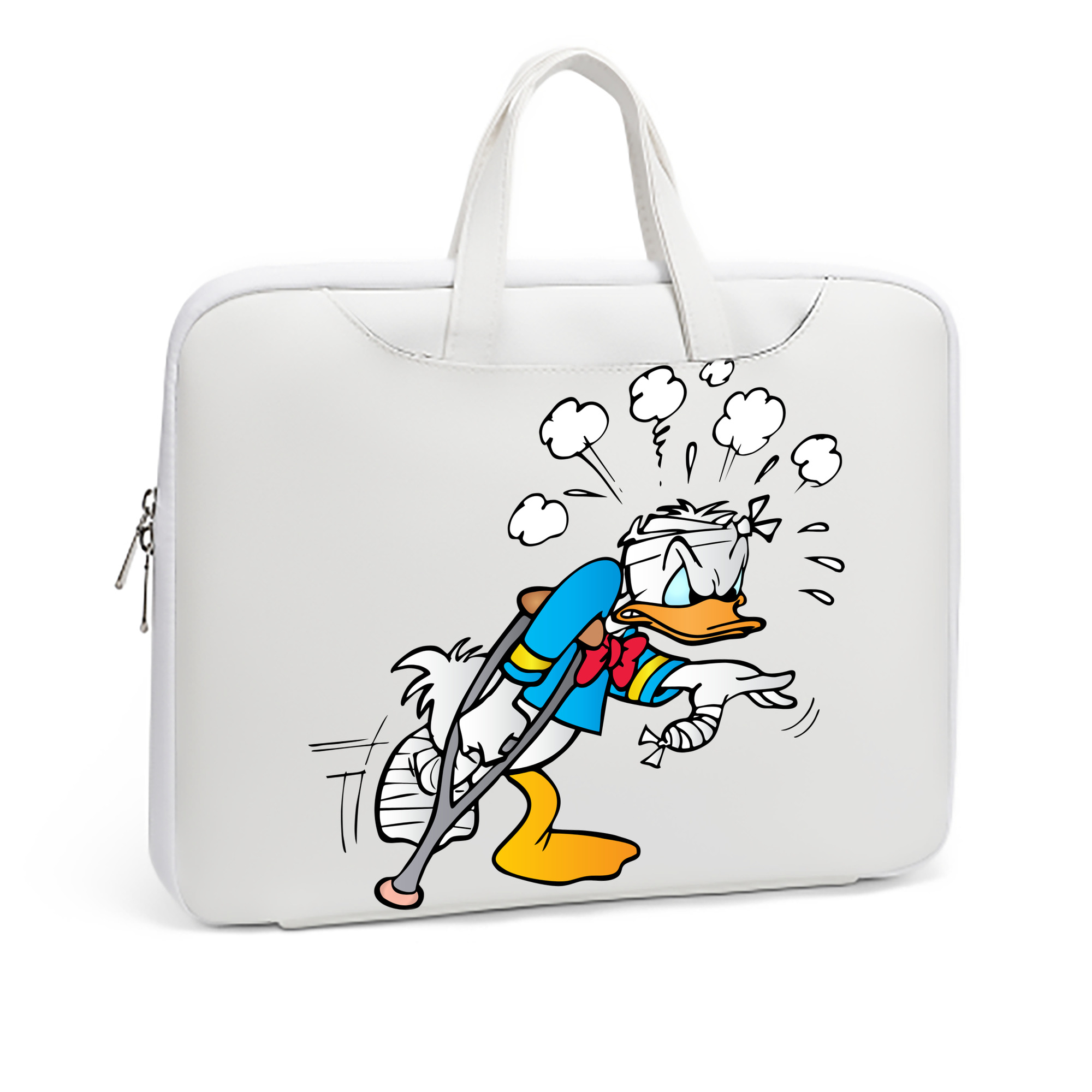 （画像用） ミッキーマウス Mickey Mouse レザーラップトップバッグ　ノートパソコンケース
