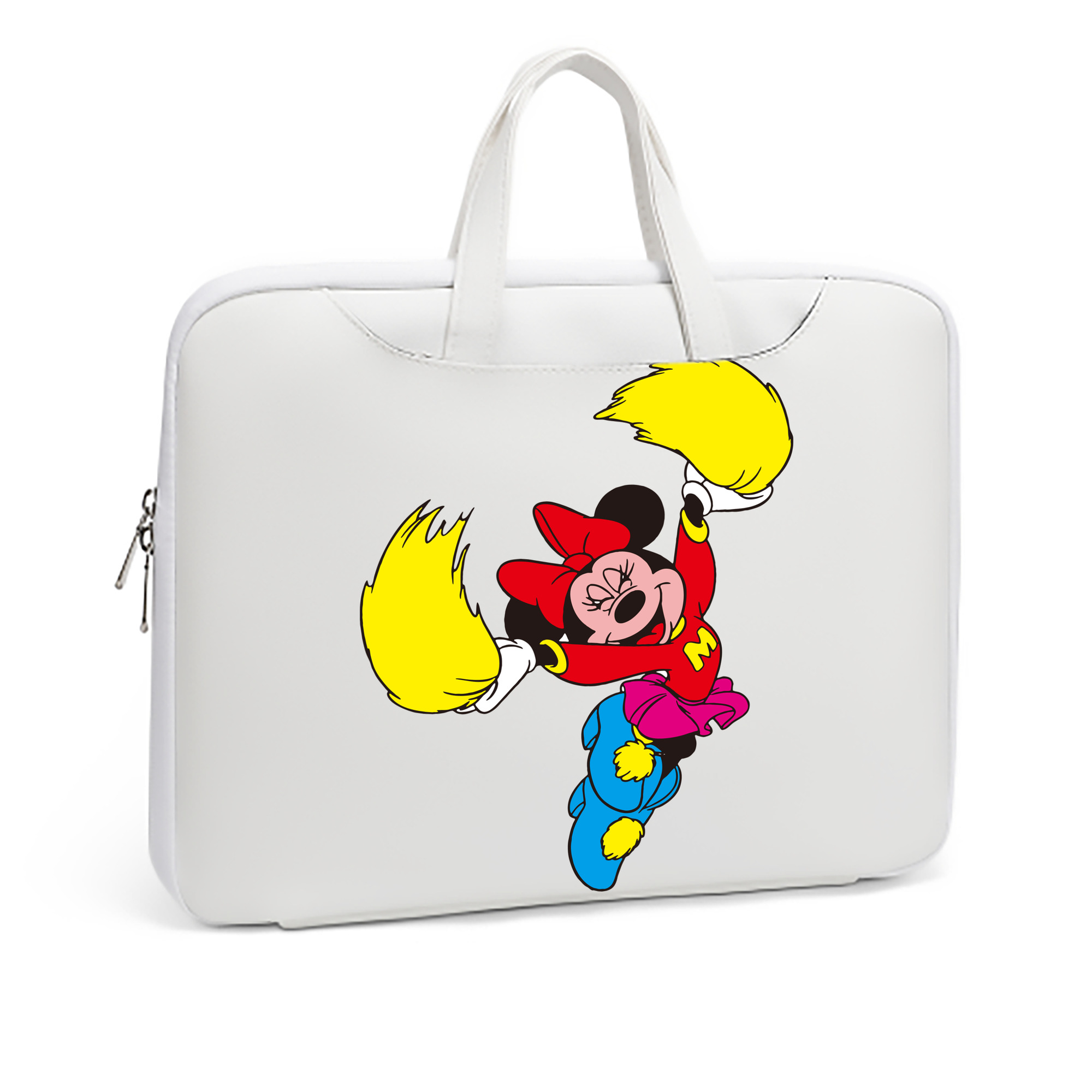 （画像用） ミッキーマウス Mickey Mouse レザーラップトップバッグ　ノートパソコンケース