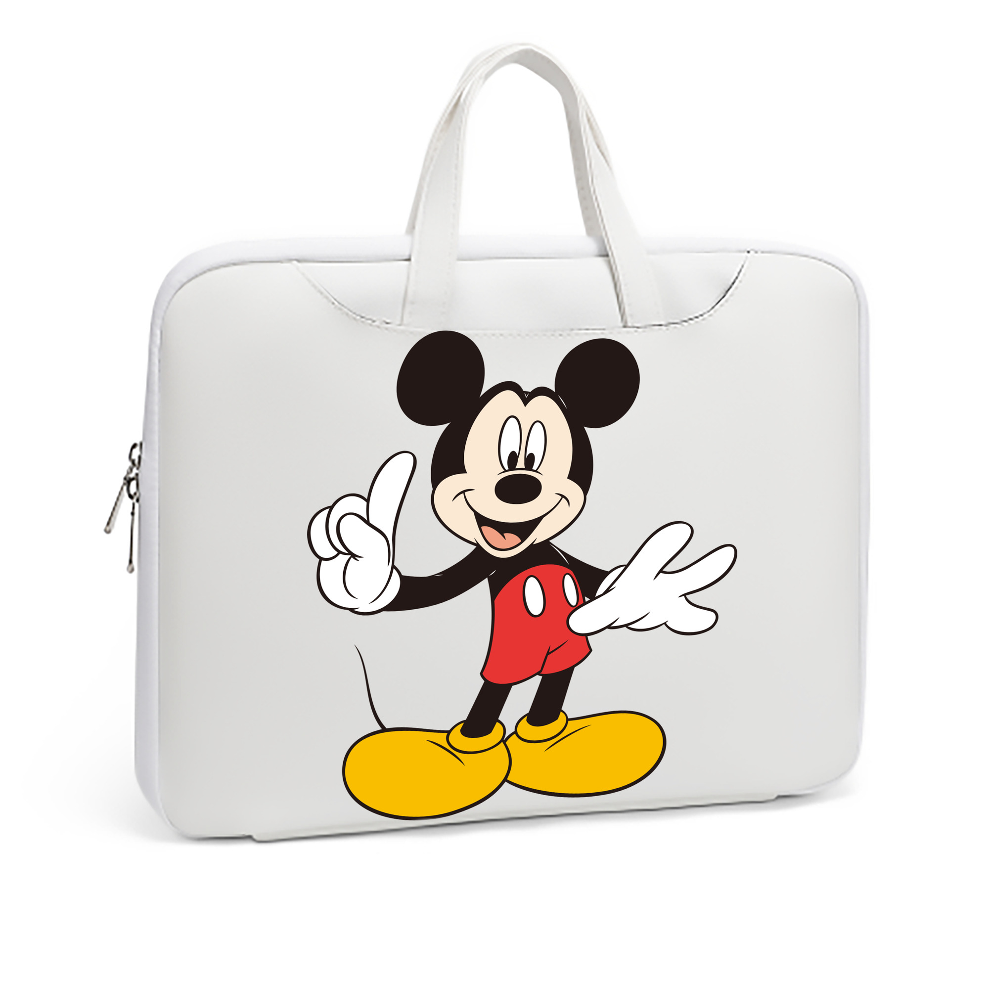 （画像用） ミッキーマウス Mickey Mouse レザーラップトップバッグ　ノートパソコンケース
