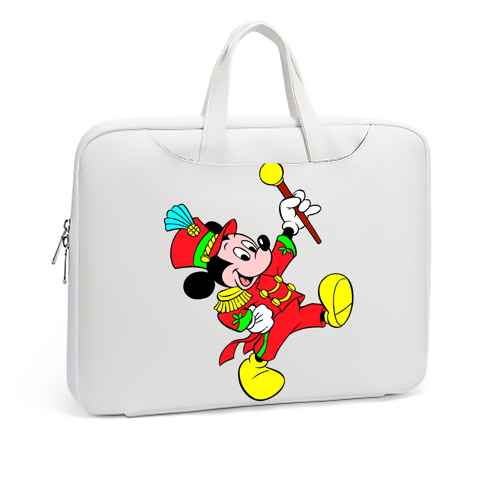 （画像用） ミッキーマウス Mickey Mouse レザーラップトップバッグ　ノートパソコンケース