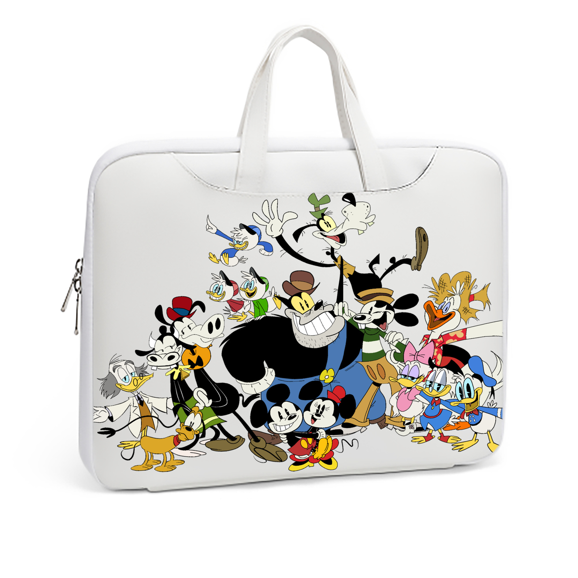 （画像用） ミッキーマウス Mickey Mouse レザーラップトップバッグ　ノートパソコンケース