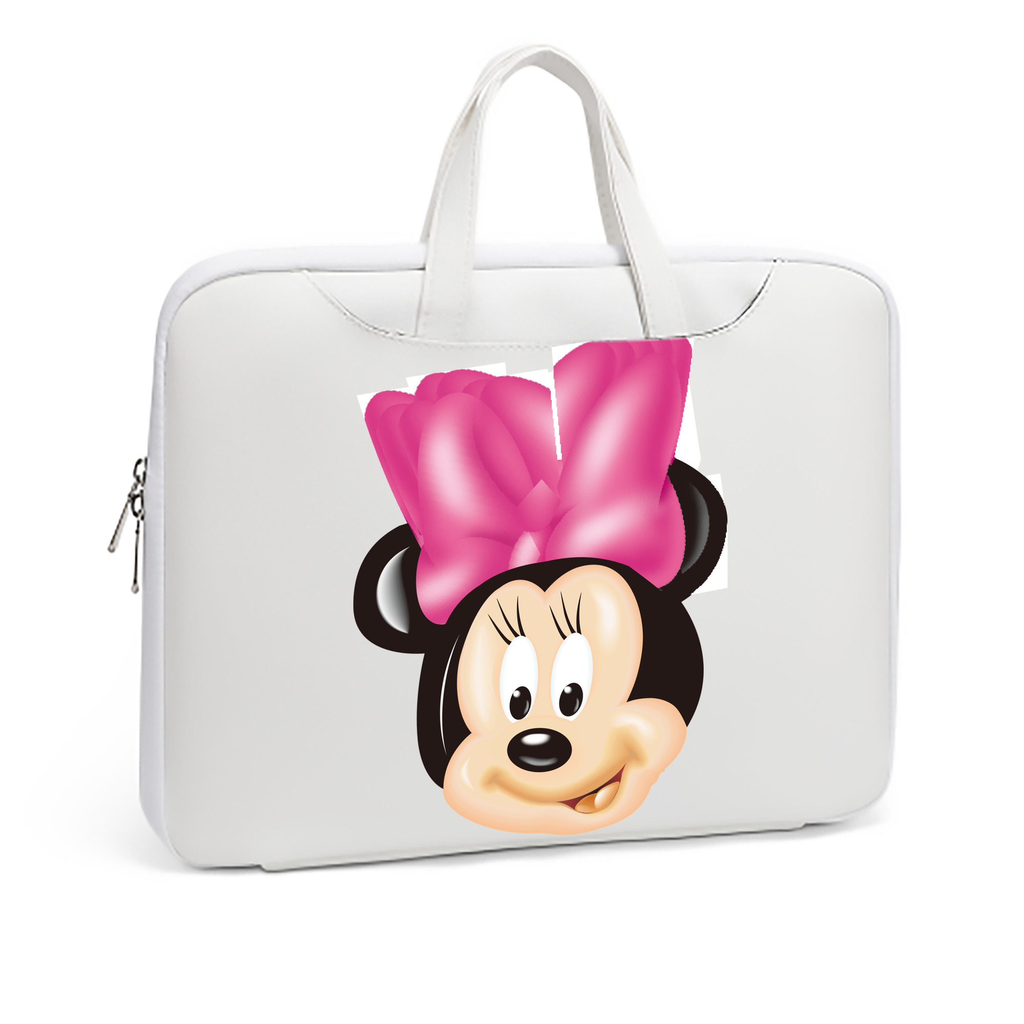 （画像用） ミッキーマウス Mickey Mouse レザーラップトップバッグ　ノートパソコンケース
