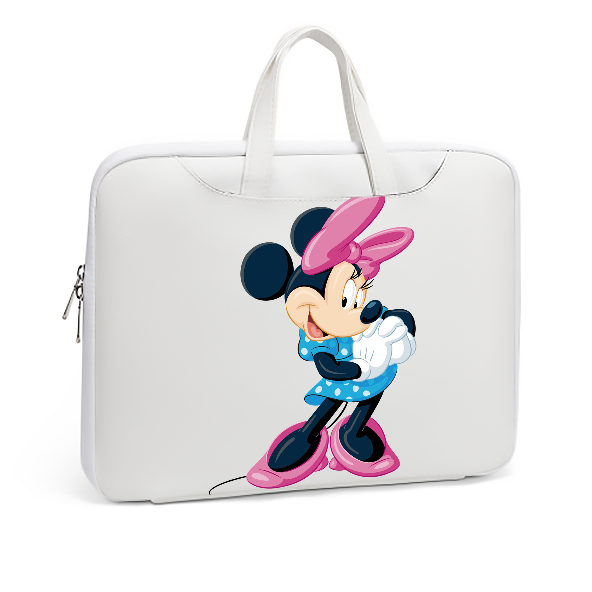（画像用） ミッキーマウス Mickey Mouse レザーラップトップバッグ　ノートパソコンケース