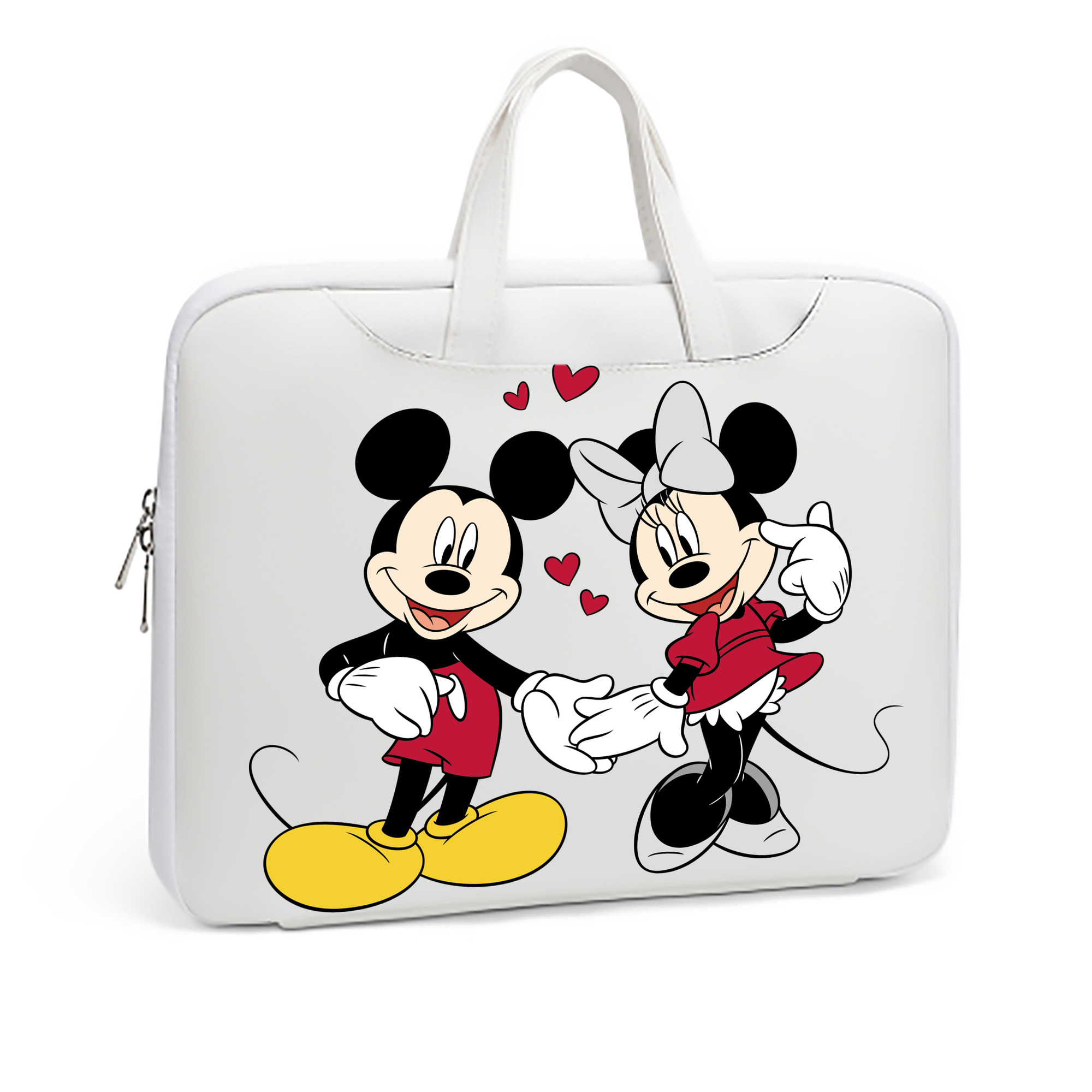 （画像用） ミッキーマウス Mickey Mouse レザーラップトップバッグ　ノートパソコンケース