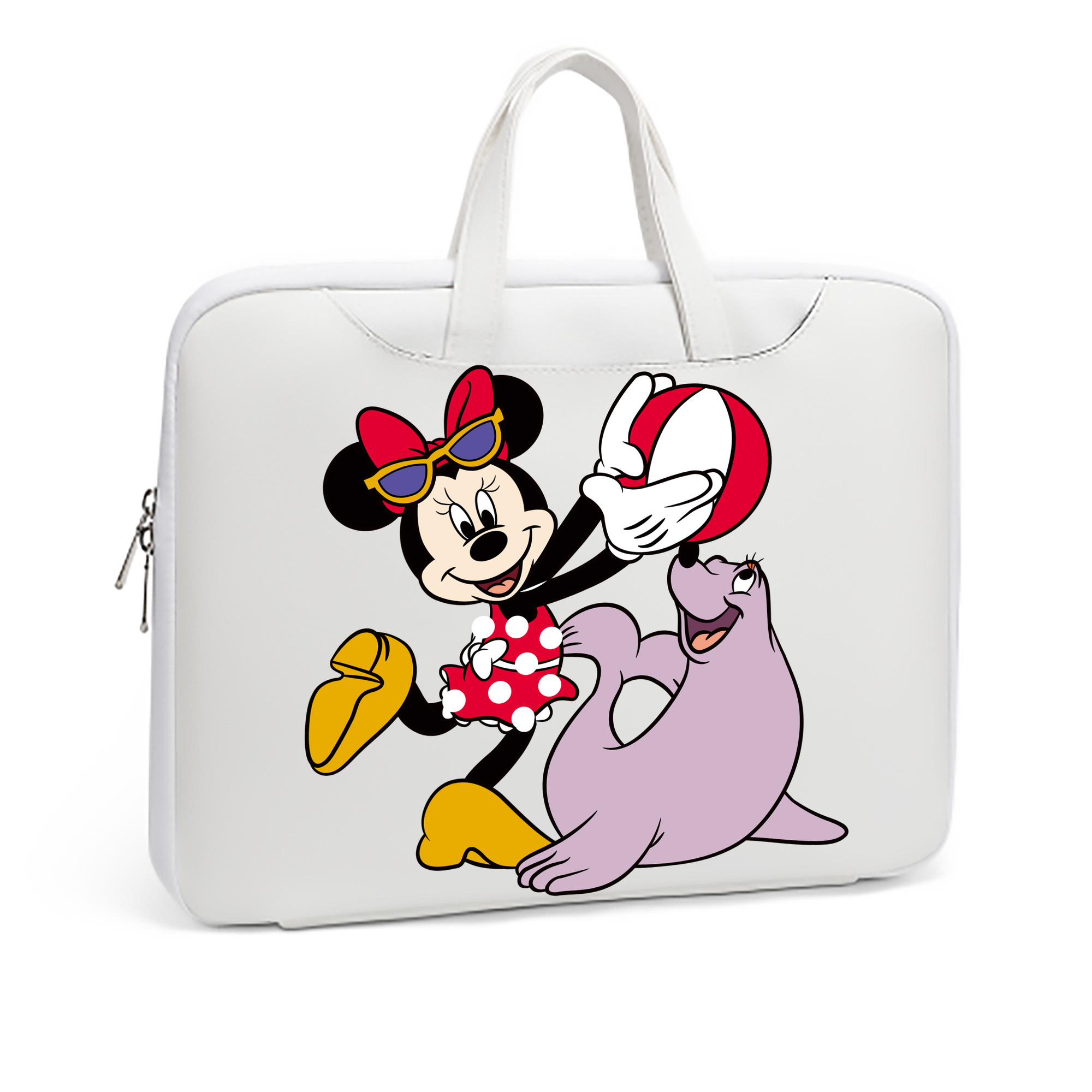 （画像用） ミッキーマウス Mickey Mouse レザーラップトップバッグ　ノートパソコンケース
