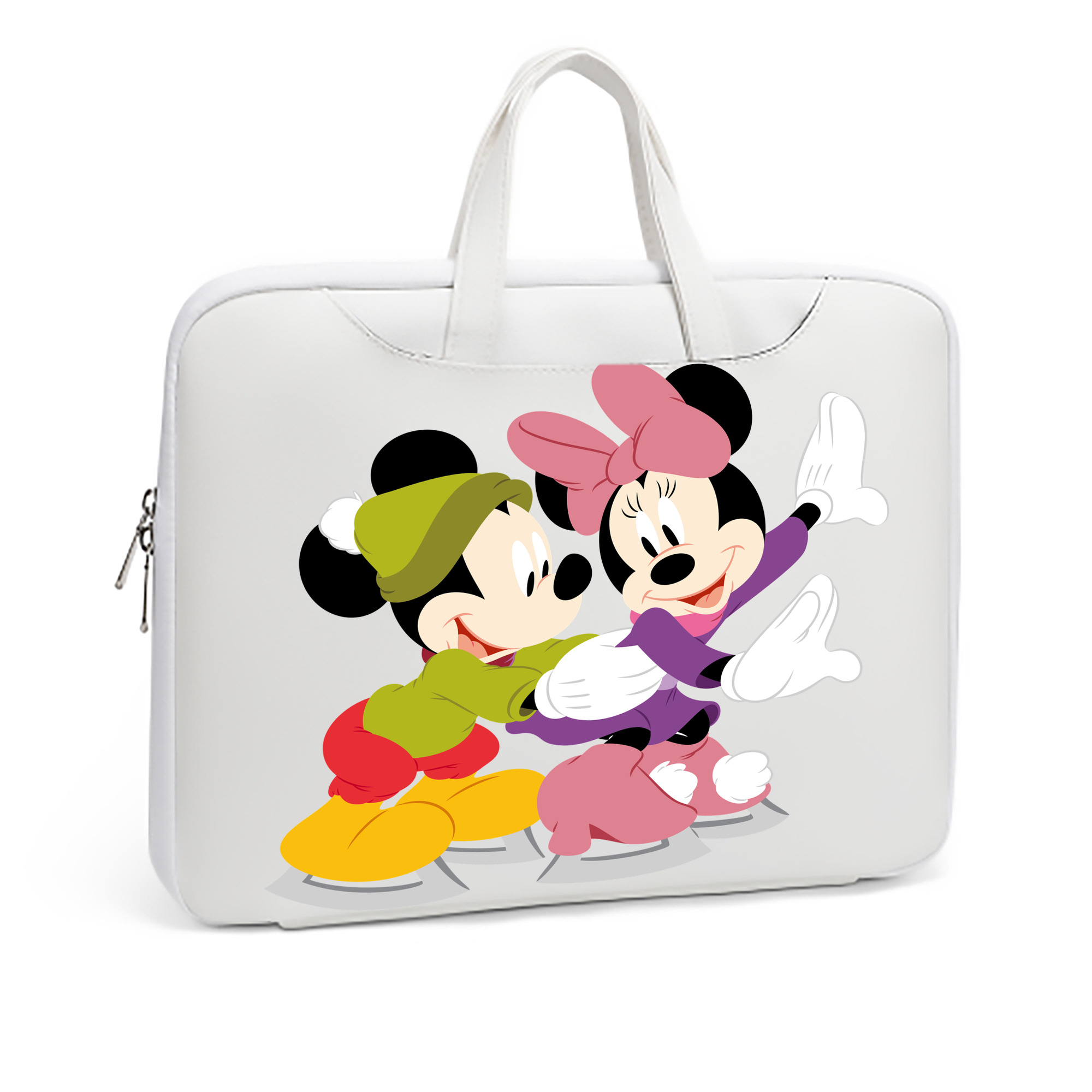 （画像用） ミッキーマウス Mickey Mouse レザーラップトップバッグ　ノートパソコンケース