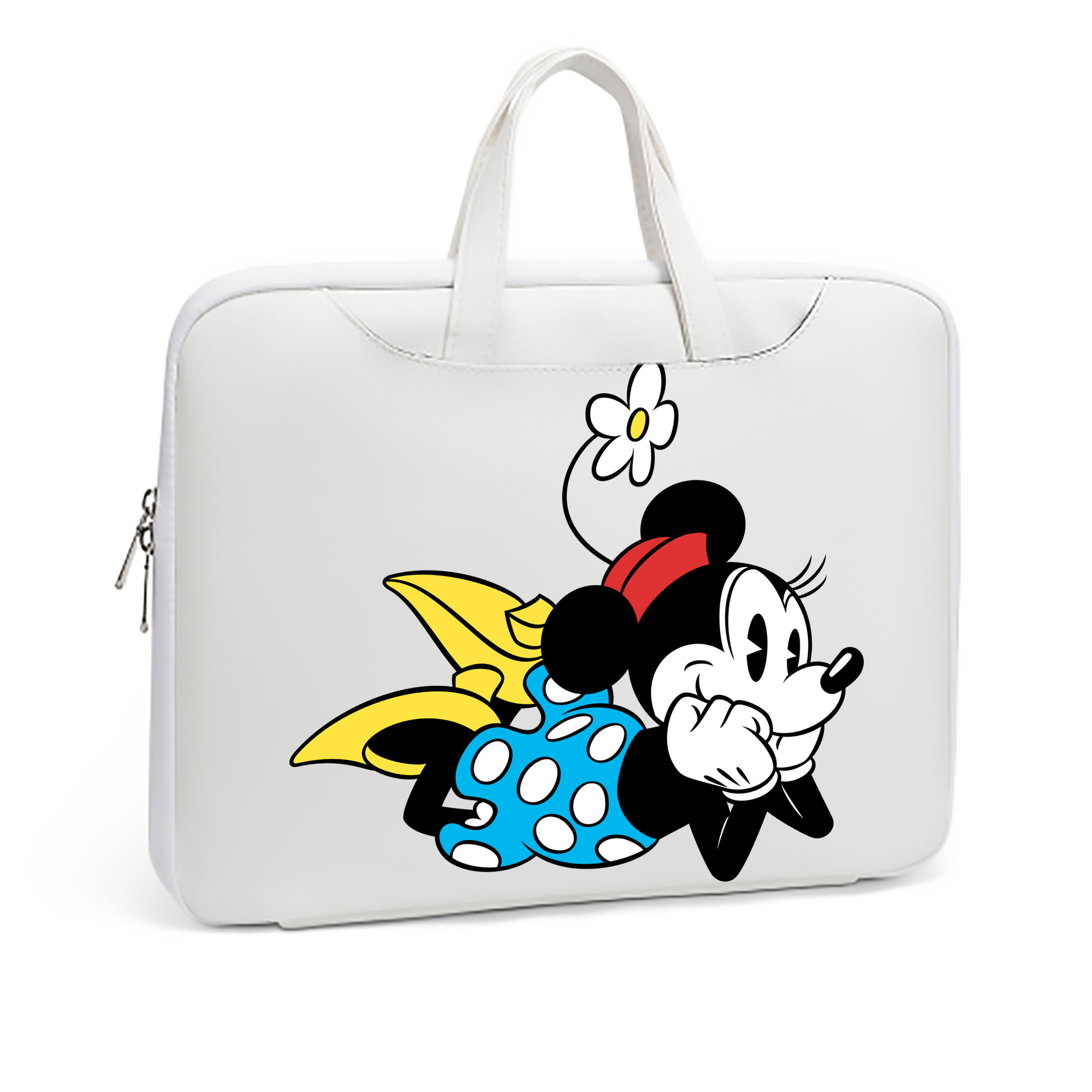 （画像用） ミッキーマウス Mickey Mouse レザーラップトップバッグ　ノートパソコンケース