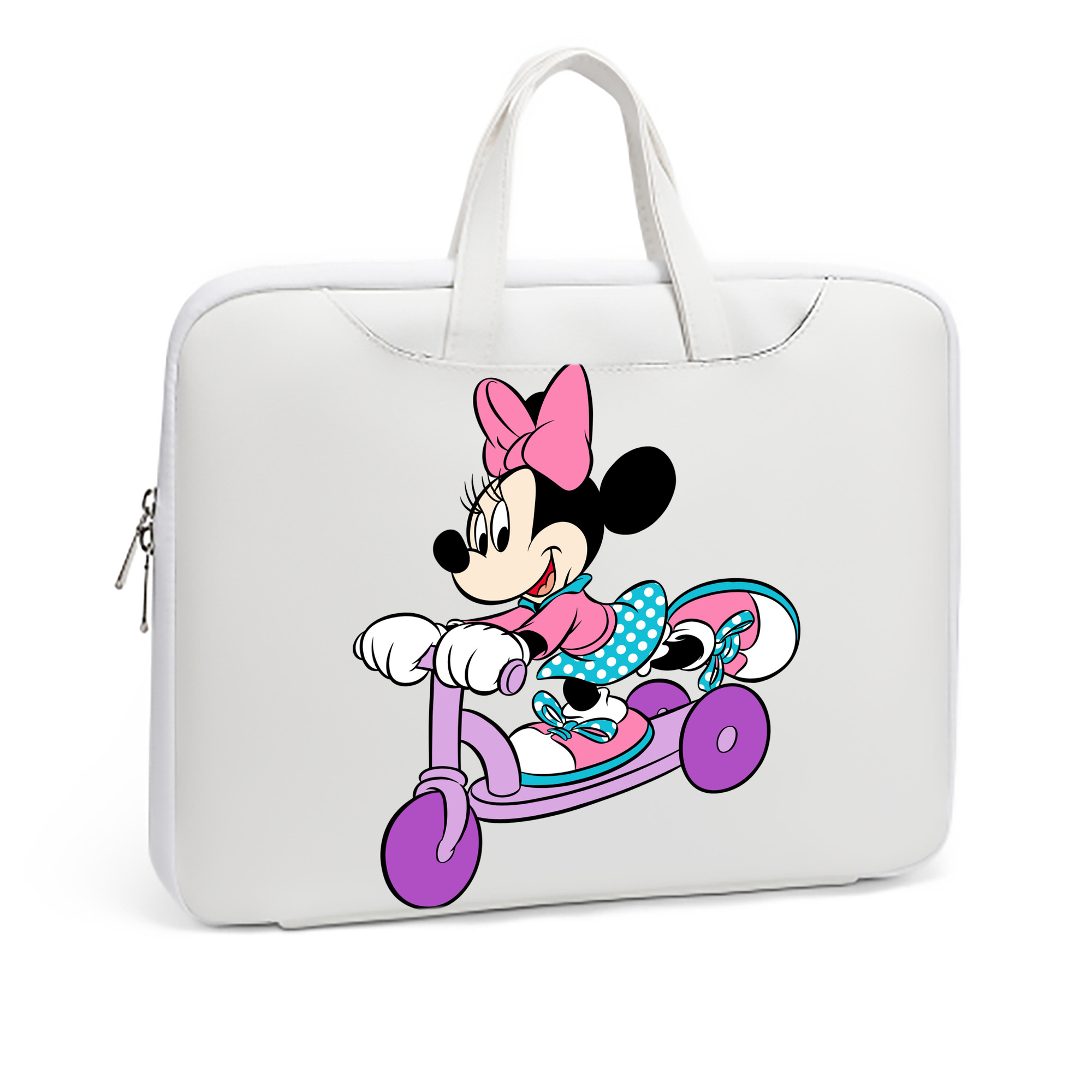 （画像用） ミッキーマウス Mickey Mouse レザーラップトップバッグ　ノートパソコンケース