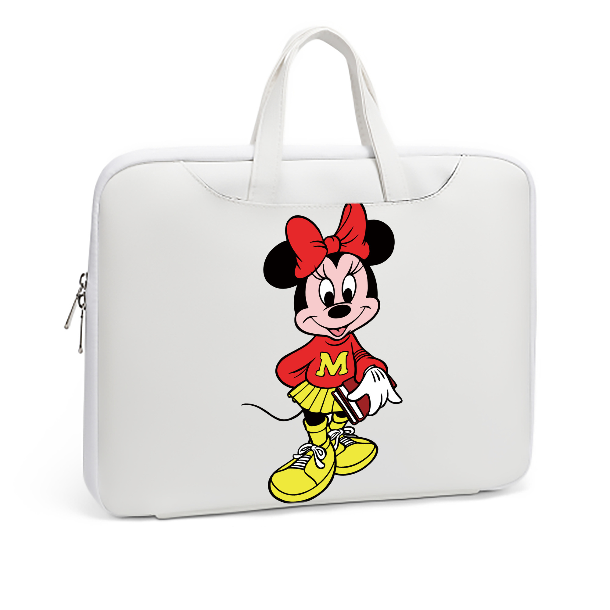 （画像用） ミッキーマウス Mickey Mouse レザーラップトップバッグ　ノートパソコンケース