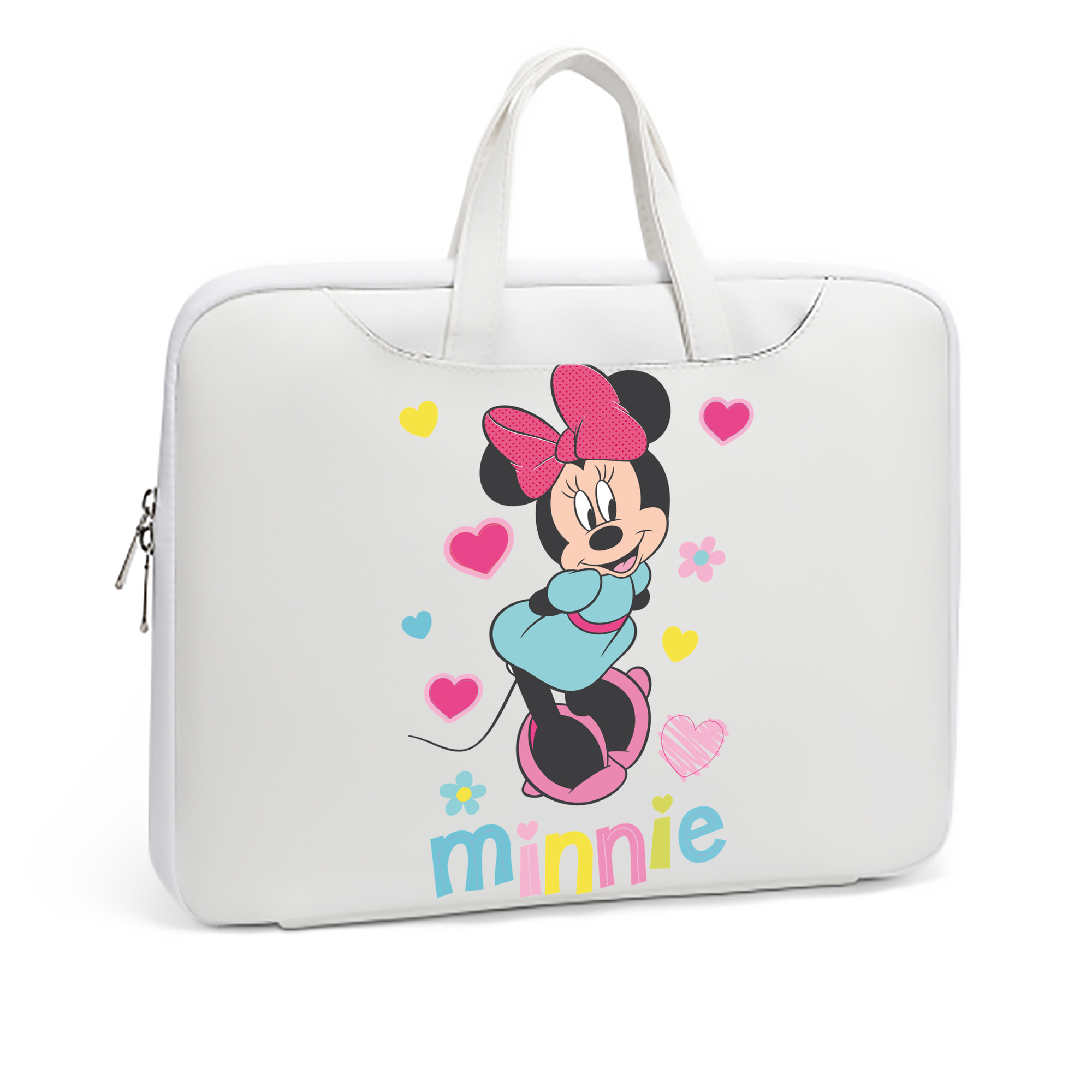 （画像用） ミッキーマウス Mickey Mouse レザーラップトップバッグ　ノートパソコンケース