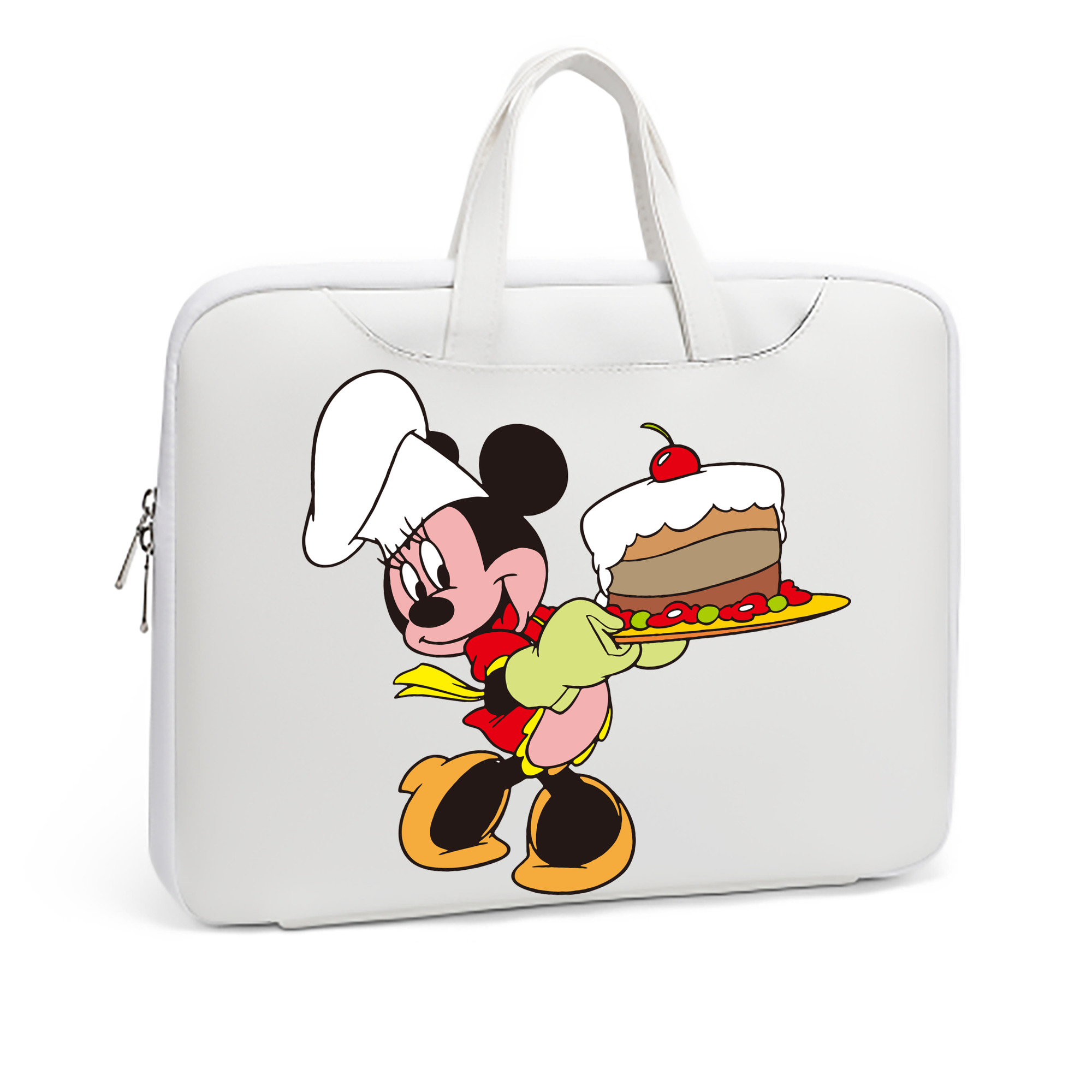 （画像用） ミッキーマウス Mickey Mouse レザーラップトップバッグ　ノートパソコンケース