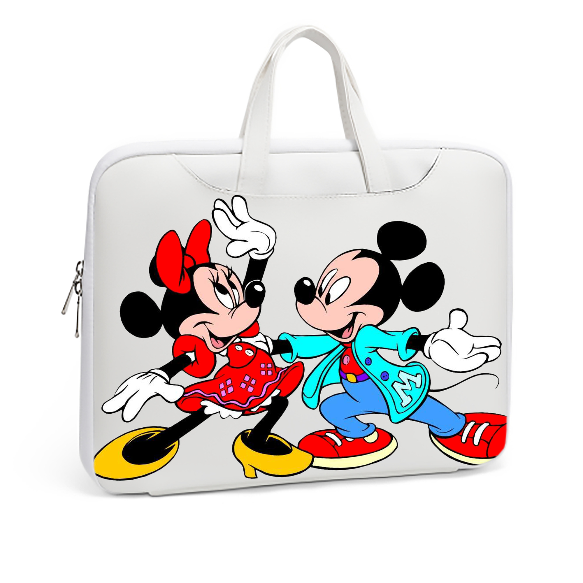 （画像用） ミッキーマウス Mickey Mouse レザーラップトップバッグ　ノートパソコンケース