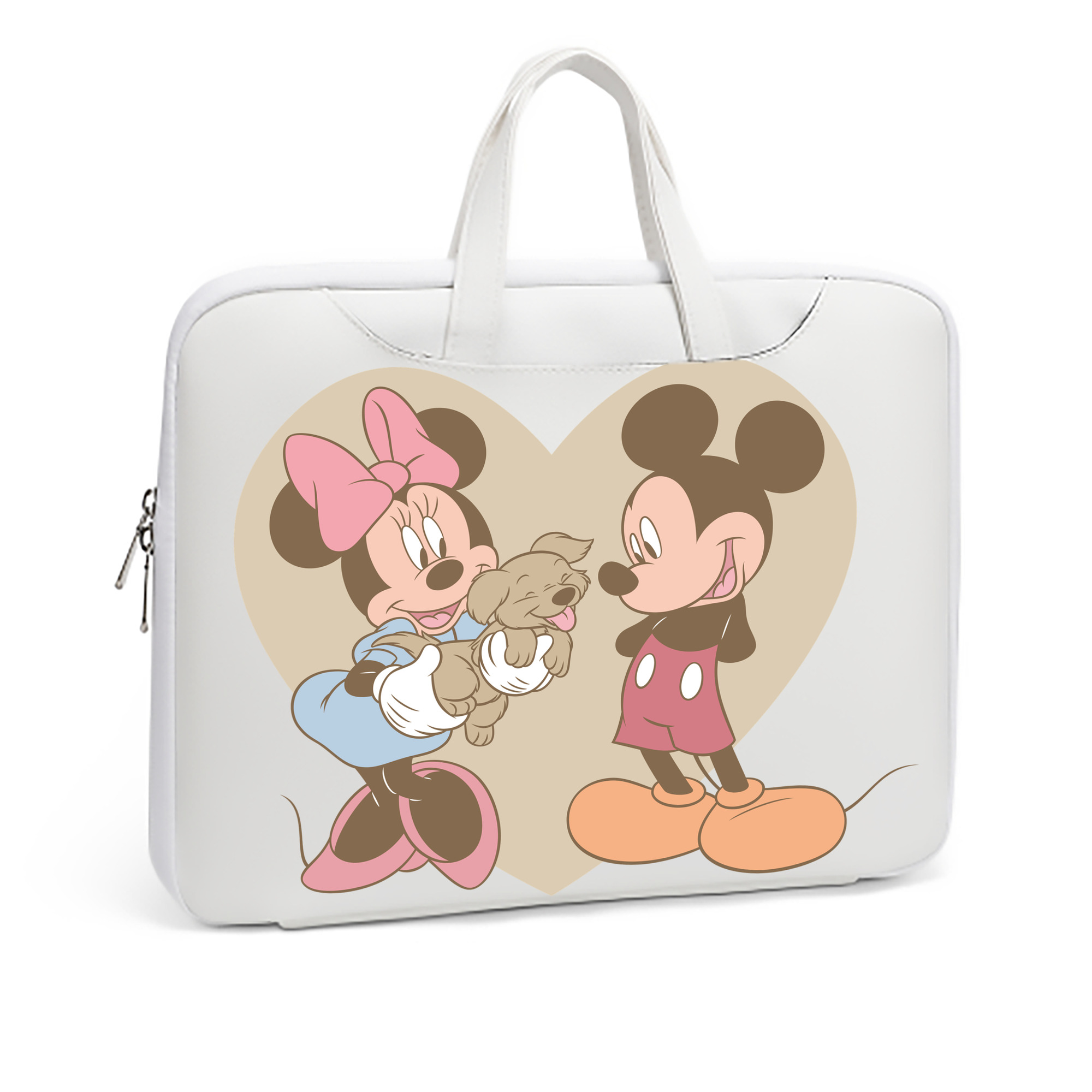 （画像用） ミッキーマウス Mickey Mouse レザーラップトップバッグ　ノートパソコンケース