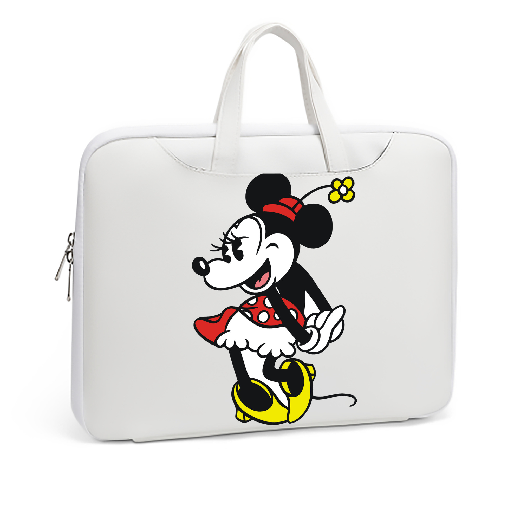 （画像用） ミッキーマウス Mickey Mouse レザーラップトップバッグ　ノートパソコンケース