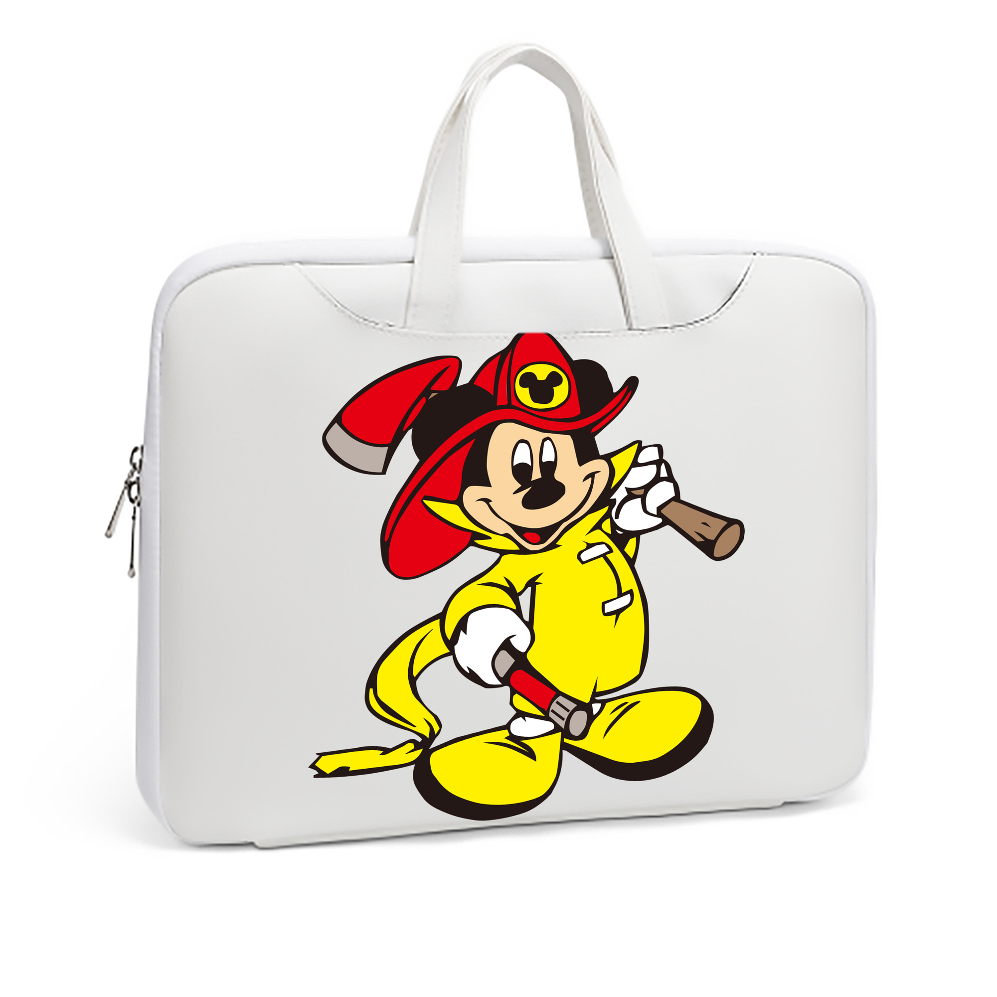 （画像用） ミッキーマウス Mickey Mouse レザーラップトップバッグ　ノートパソコンケース