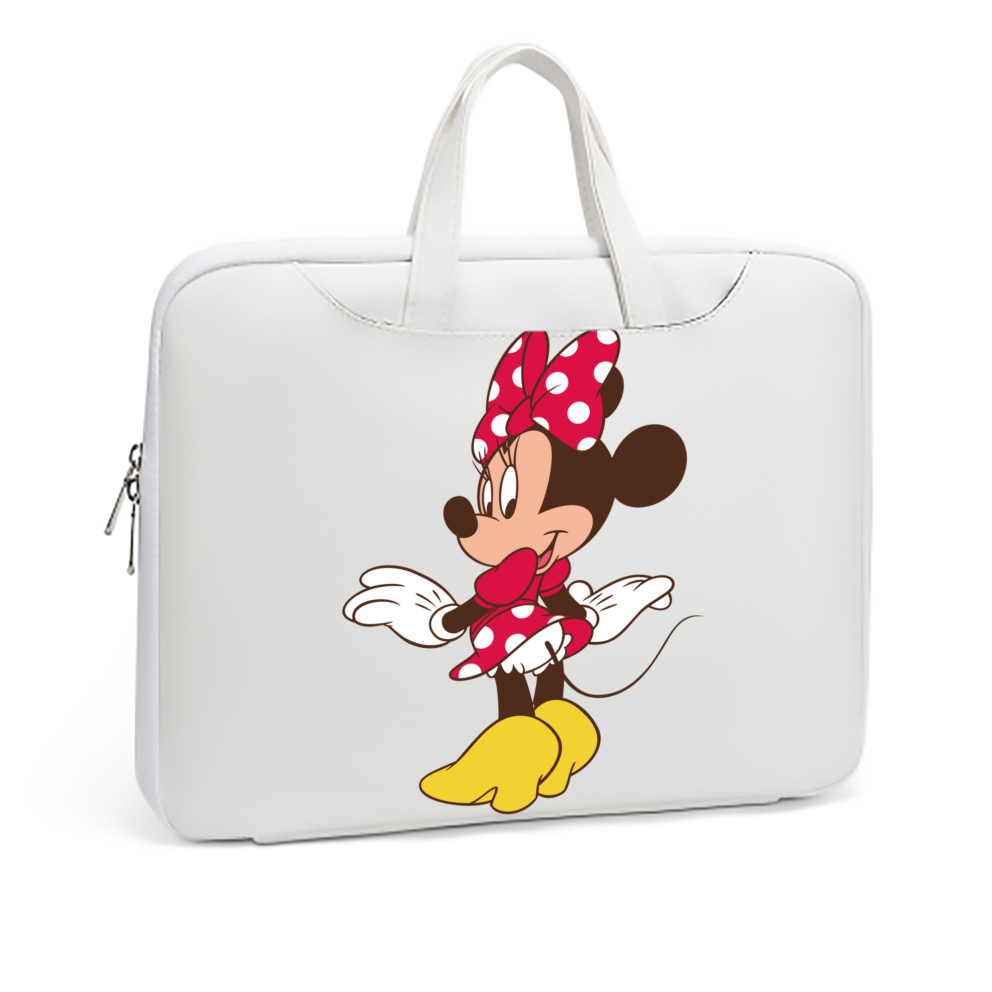 （画像用） ミッキーマウス Mickey Mouse レザーラップトップバッグ　ノートパソコンケース