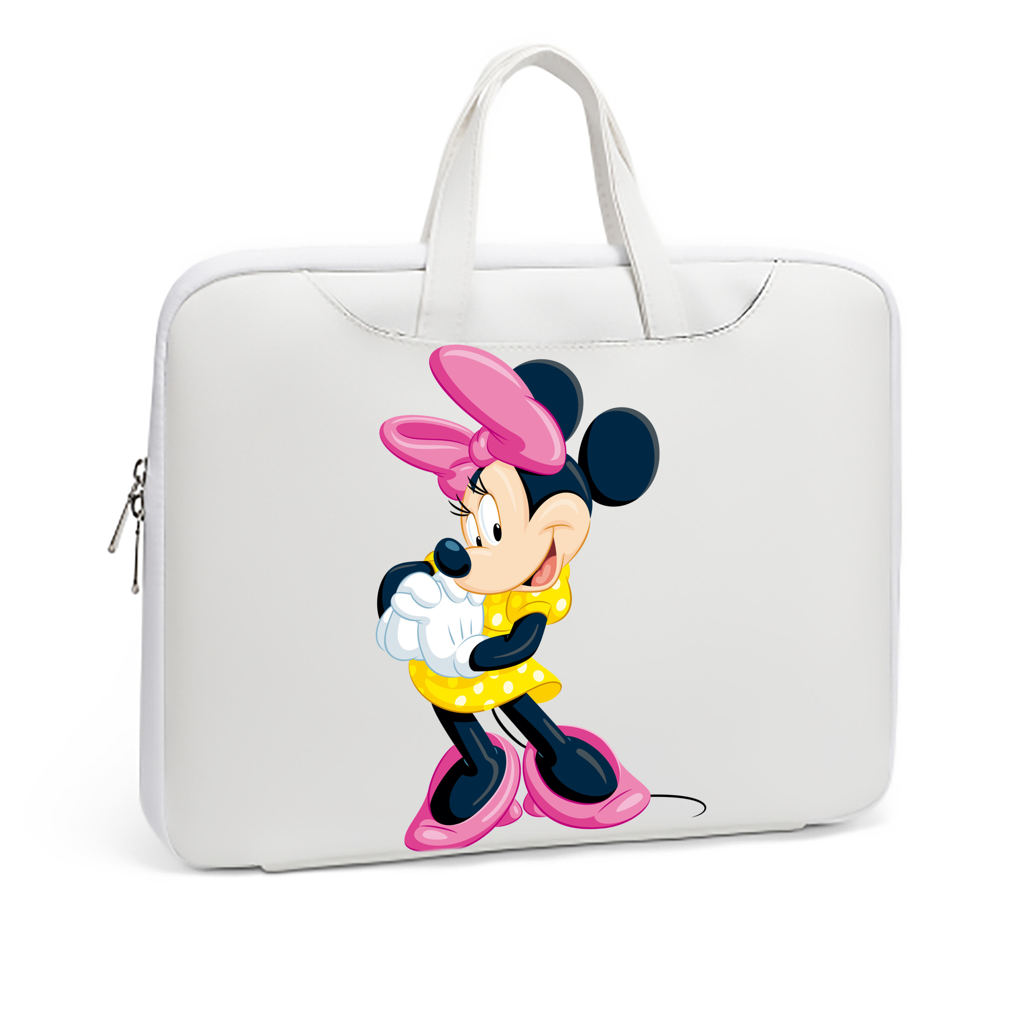 （画像用） ミッキーマウス Mickey Mouse レザーラップトップバッグ　ノートパソコンケース