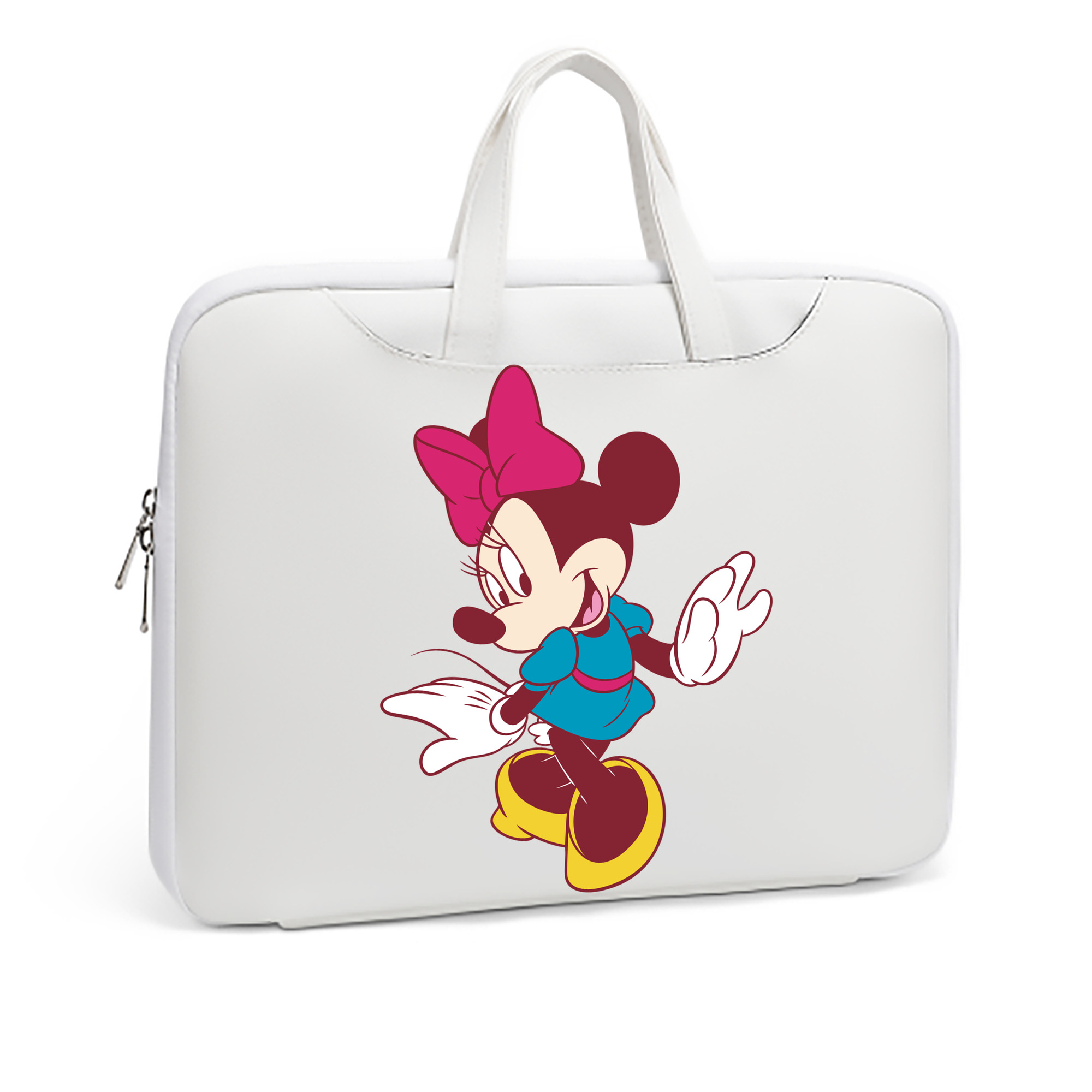 （画像用） ミッキーマウス Mickey Mouse レザーラップトップバッグ　ノートパソコンケース