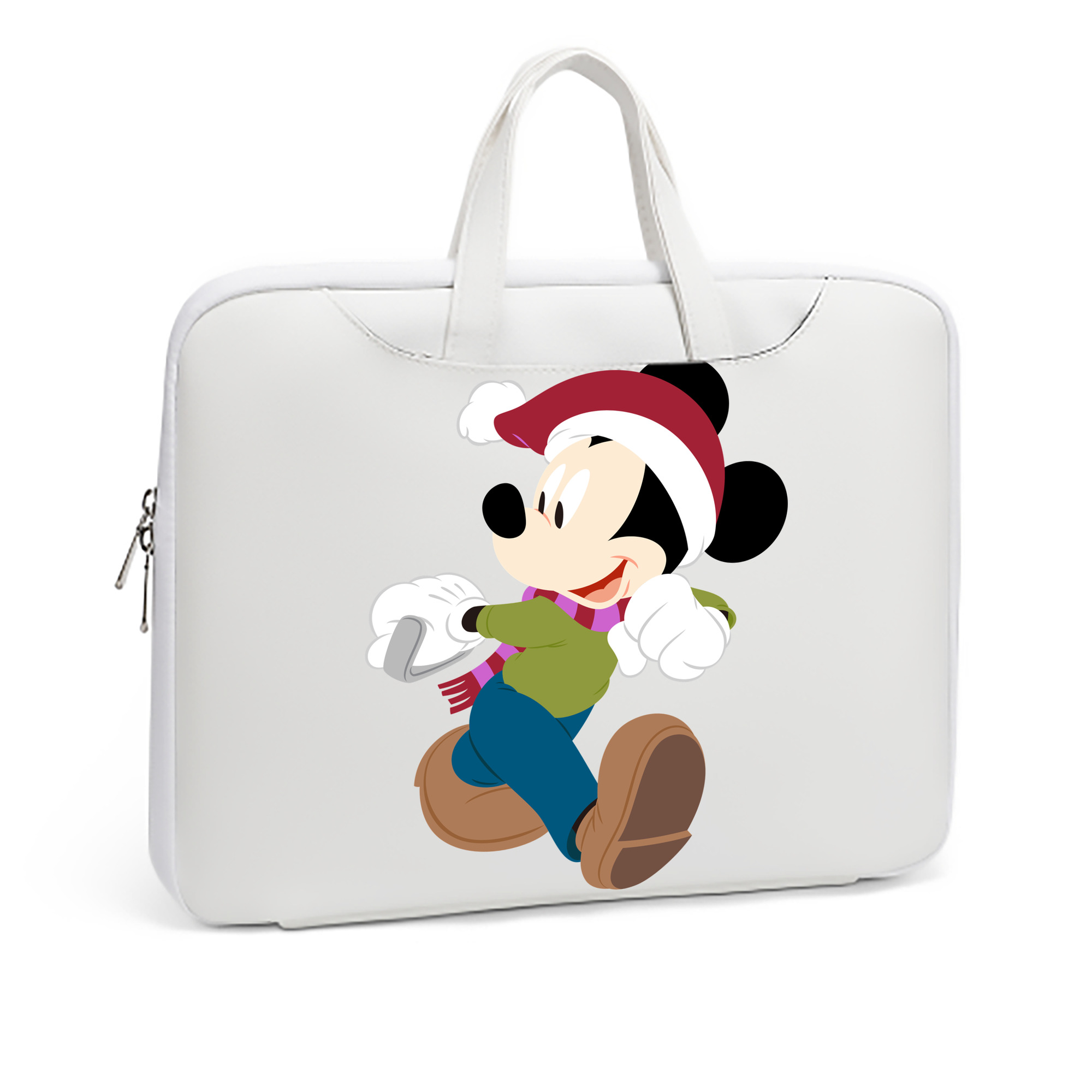 ミッキーマウス Mickey Mouse レザーラップトップバッグ　ノートパソコンケース