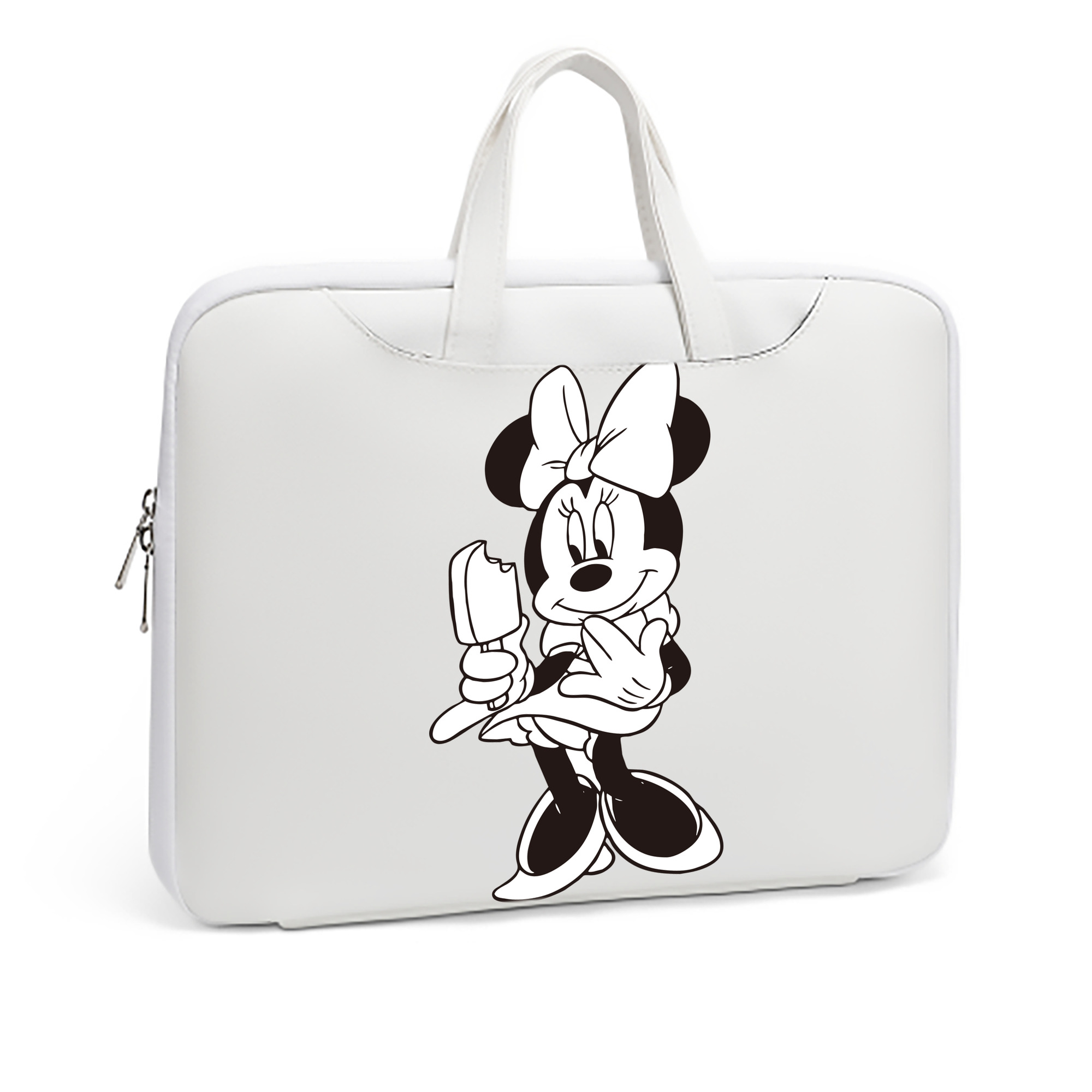 （画像用） ミッキーマウス Mickey Mouse レザーラップトップバッグ　ノートパソコンケース