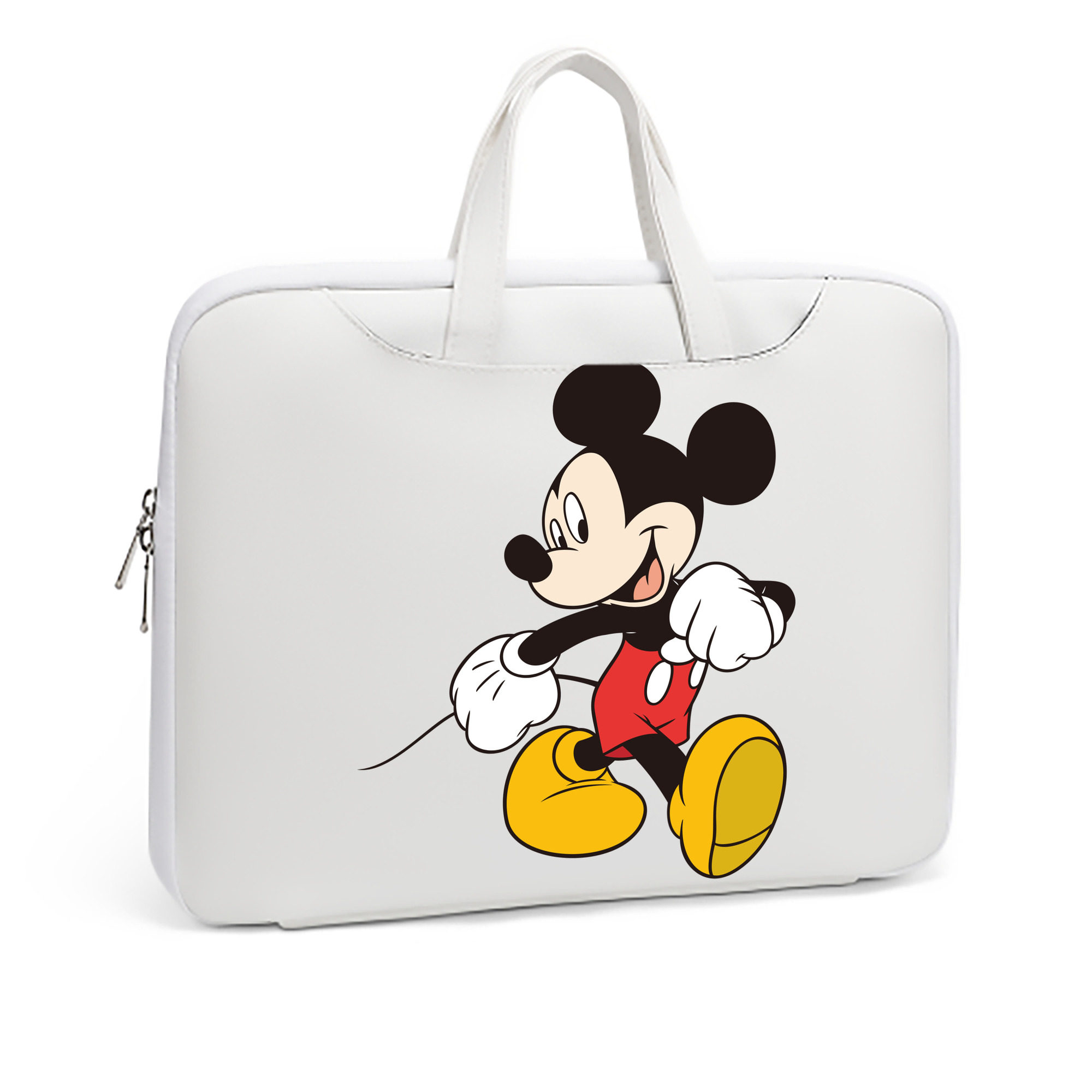 ミッキーマウス Mickey Mouse レザーラップトップバッグ　ノートパソコンケース