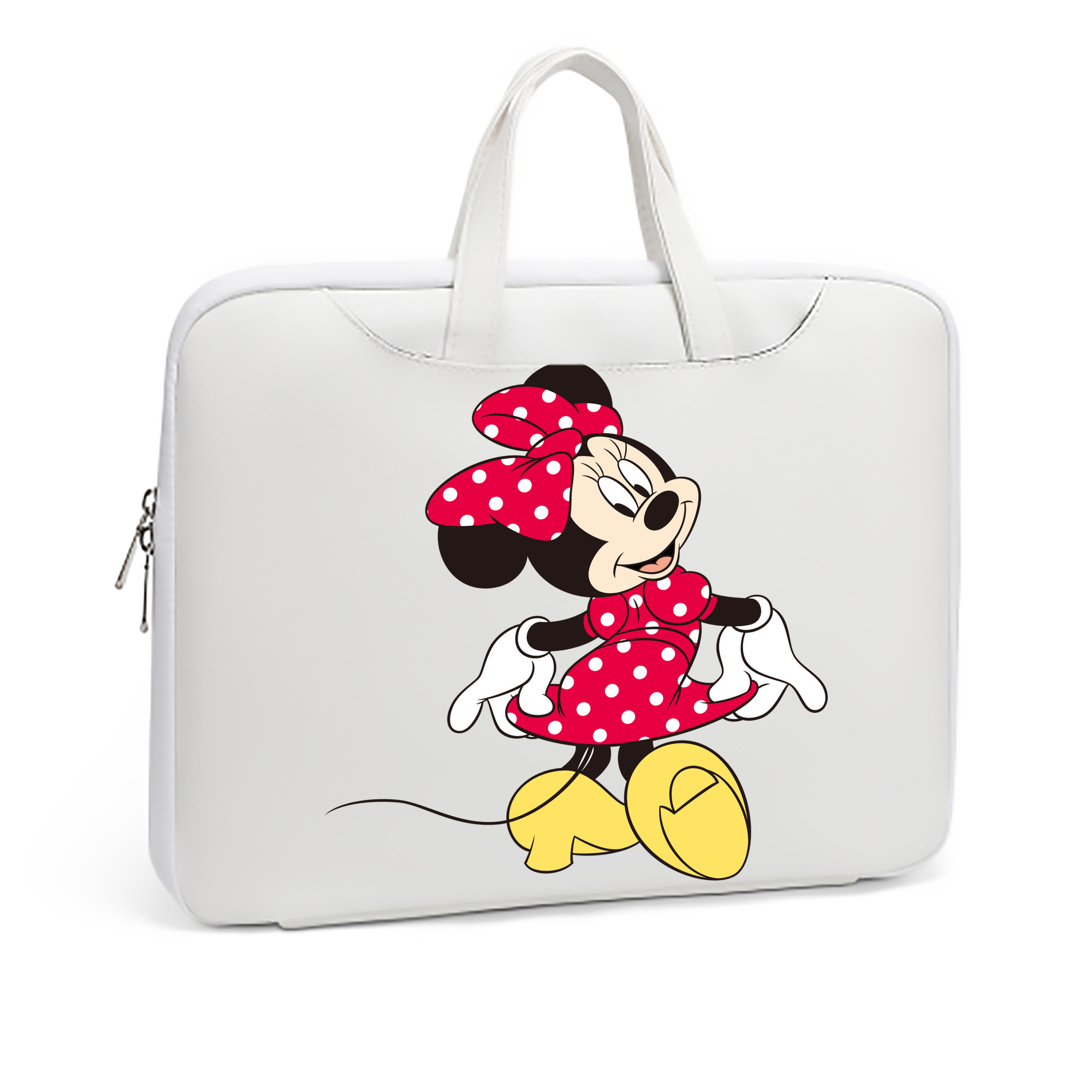 （画像用） ミッキーマウス Mickey Mouse レザーラップトップバッグ　ノートパソコンケース
