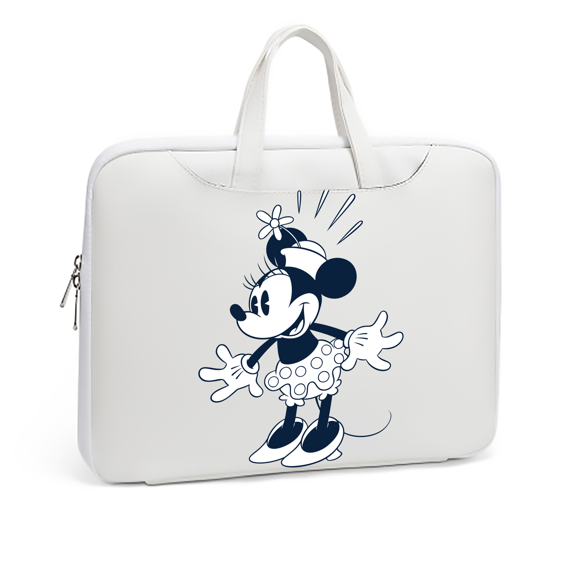 （画像用） ミッキーマウス Mickey Mouse レザーラップトップバッグ　ノートパソコンケース