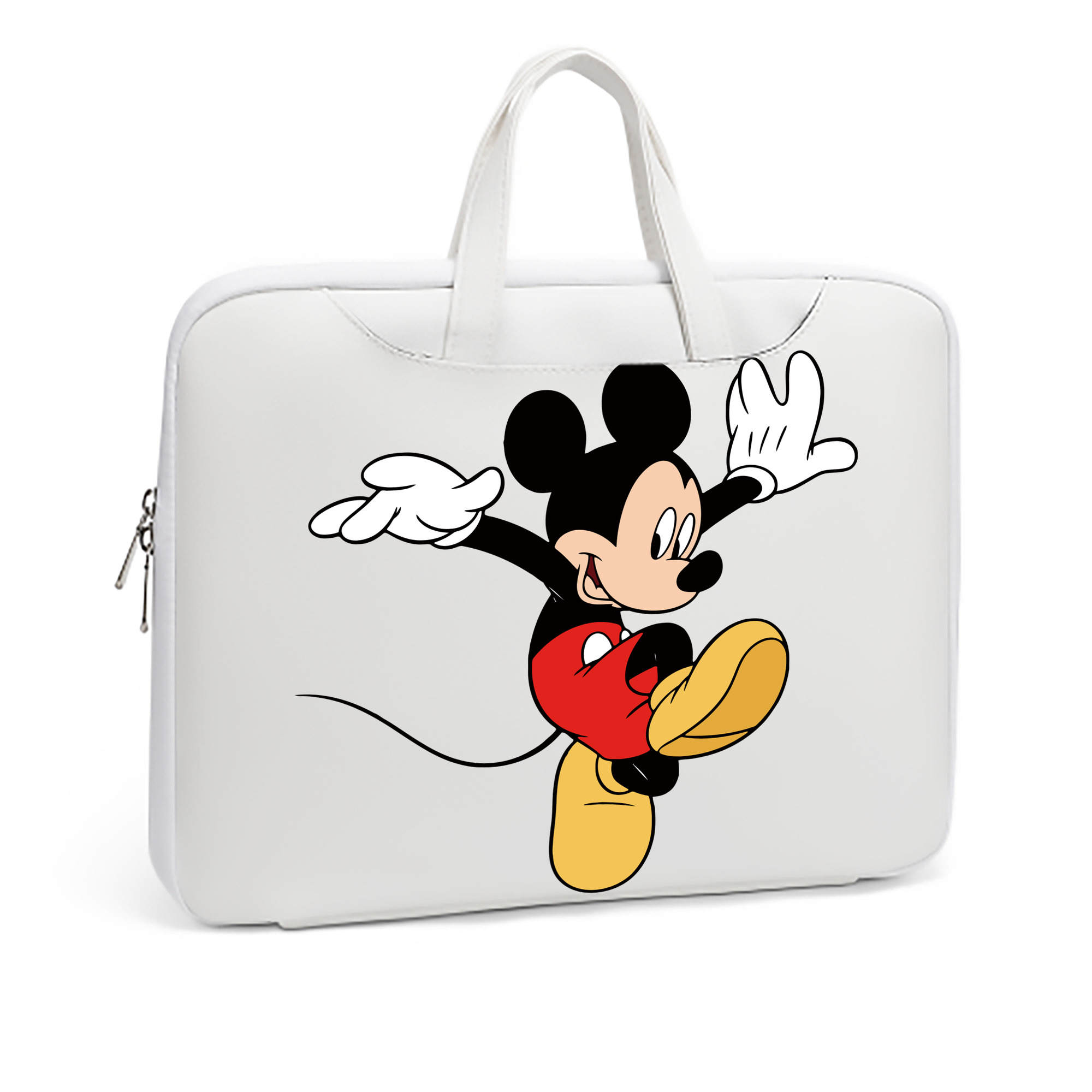 ミッキーマウス Mickey Mouse レザーラップトップバッグ　ノートパソコンケース