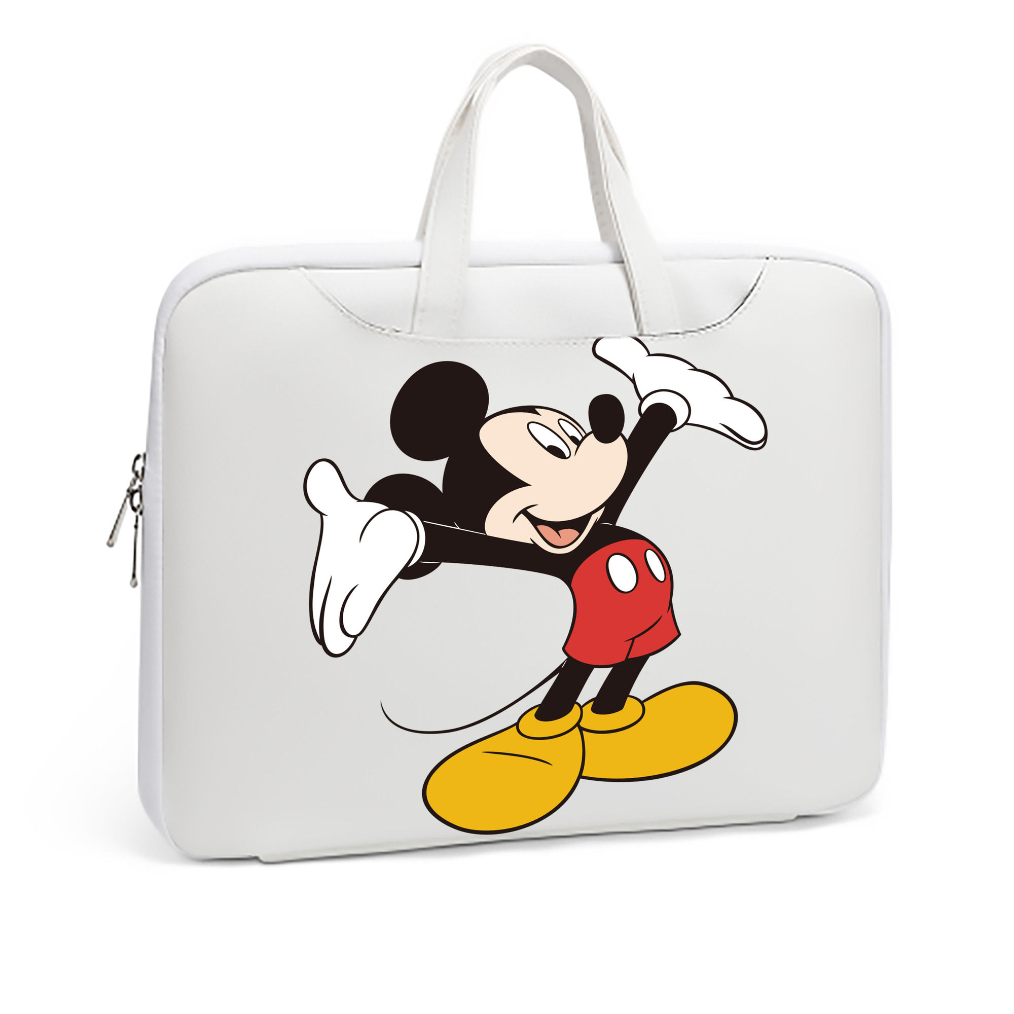 （画像用） ミッキーマウス Mickey Mouse レザーラップトップバッグ　ノートパソコンケース