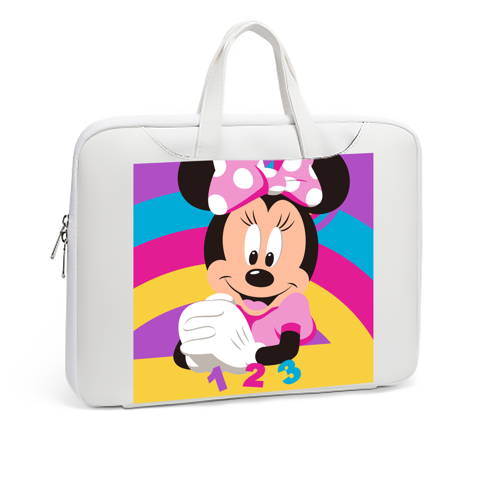 （画像用） ミッキーマウス Mickey Mouse レザーラップトップバッグ　ノートパソコンケース
