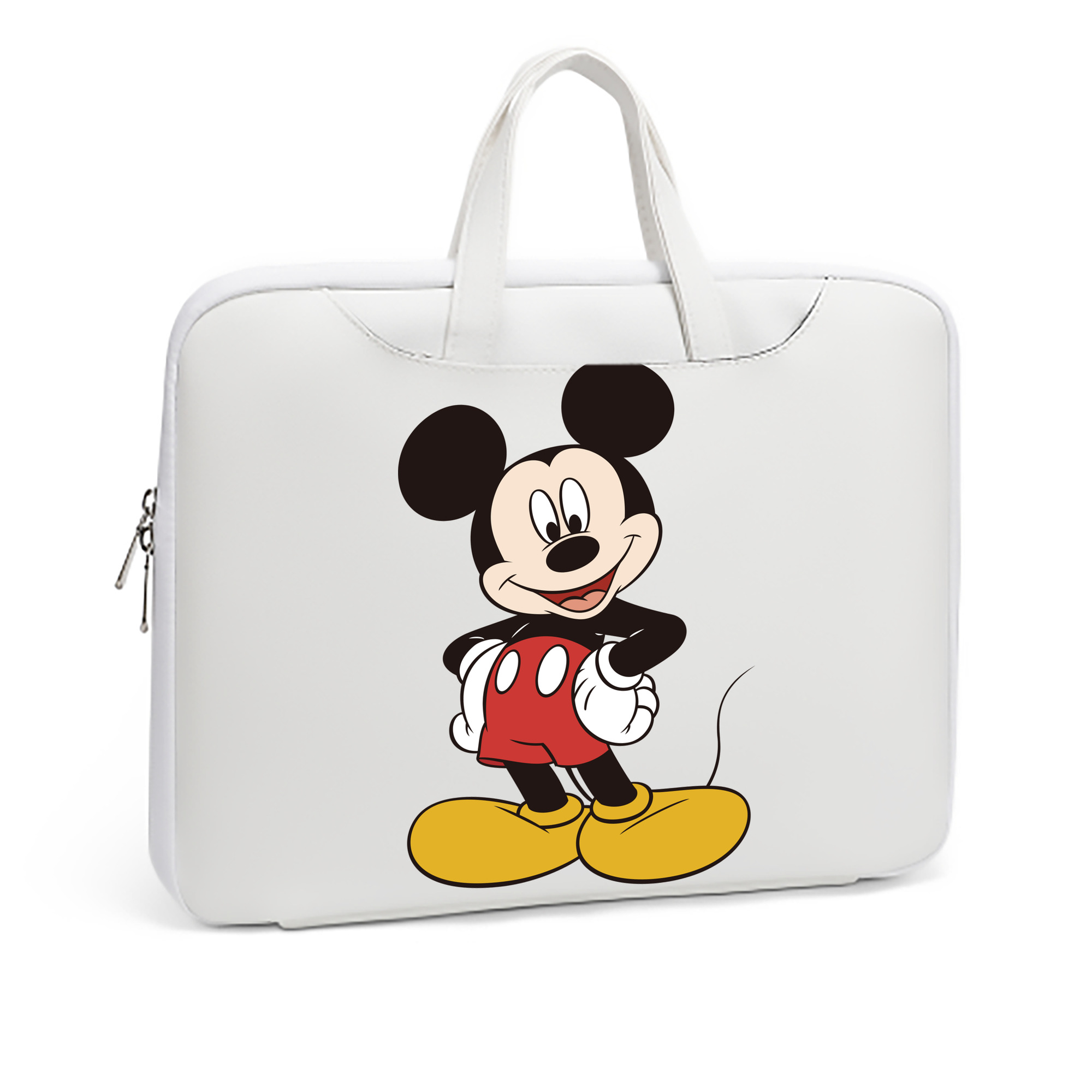 ミッキーマウス Mickey Mouse レザーラップトップバッグ　ノートパソコンケース