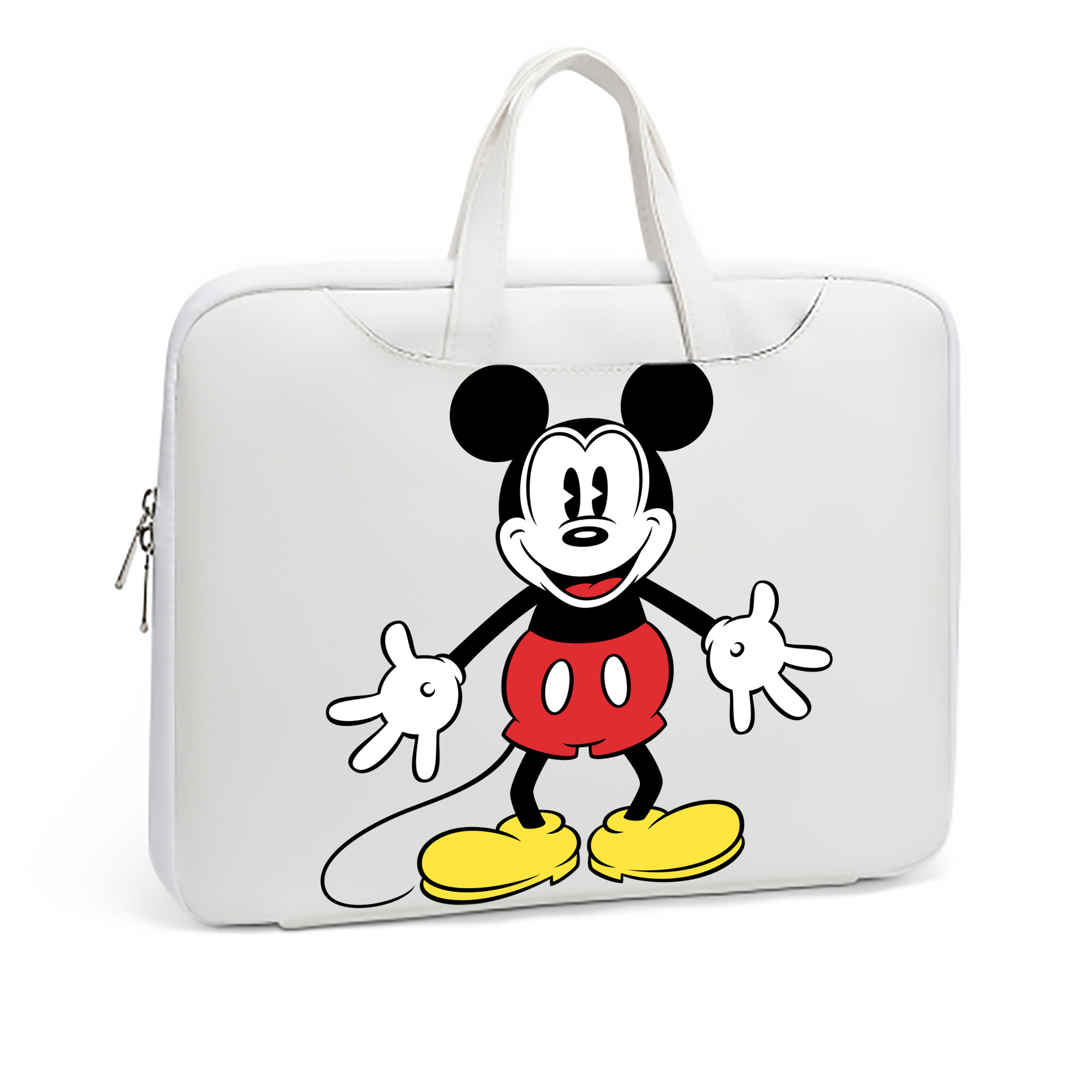 ミッキーマウス Mickey Mouse レザーラップトップバッグ　ノートパソコンケース