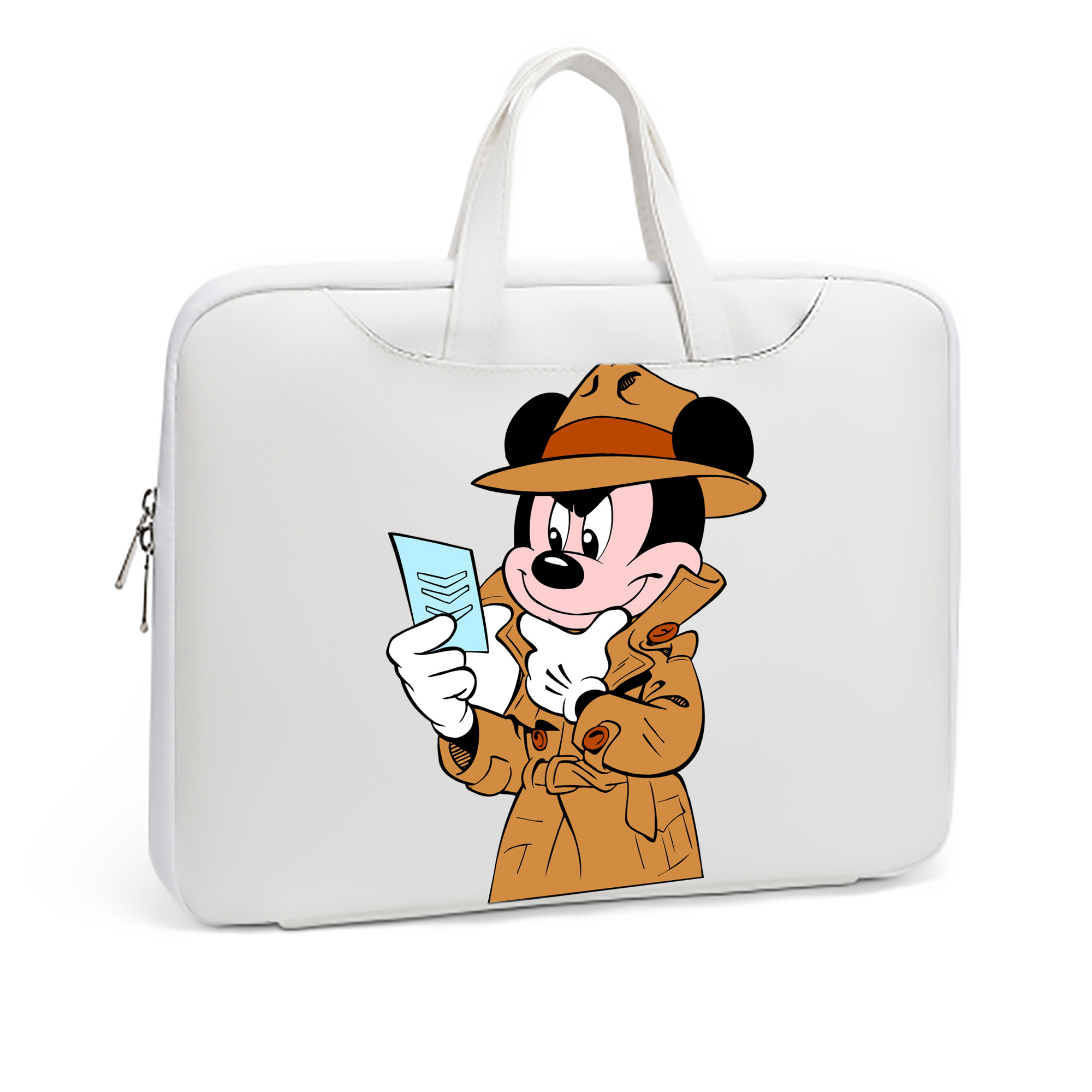 （画像用） ミッキーマウス Mickey Mouse レザーラップトップバッグ　ノートパソコンケース