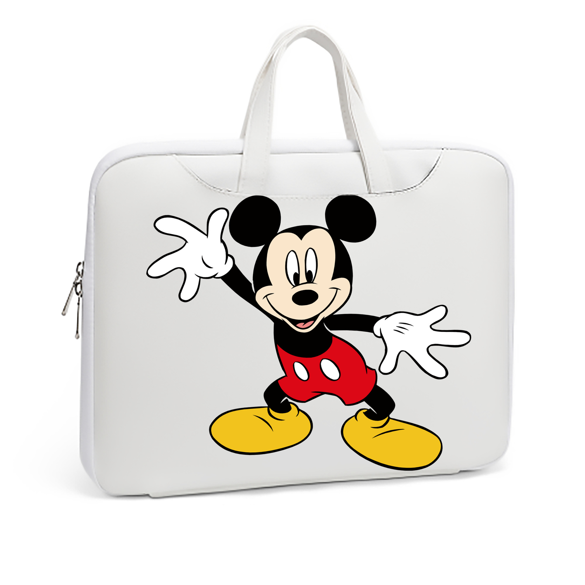 ミッキーマウス Mickey Mouse レザーラップトップバッグ　ノートパソコンケース
