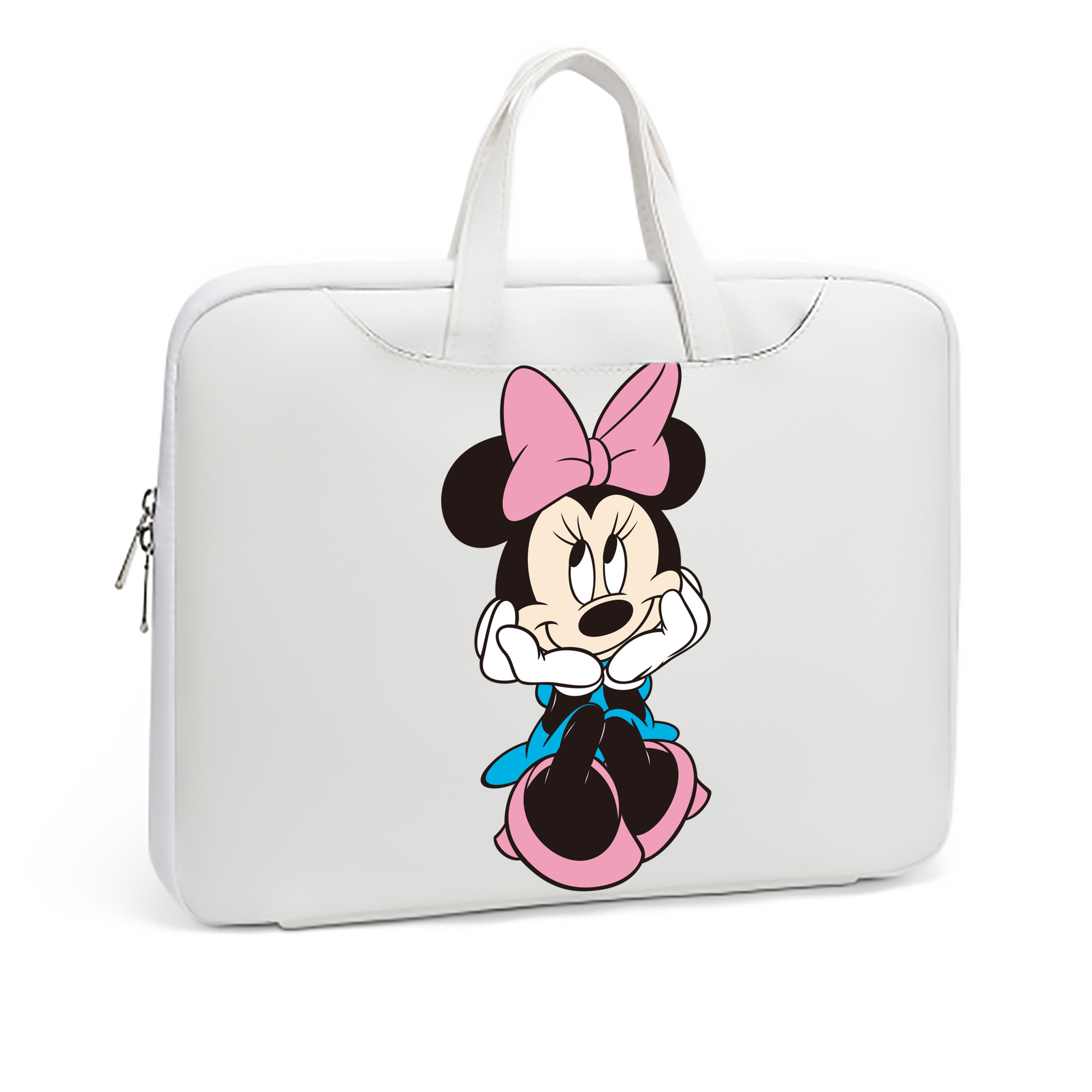 （画像用） ミッキーマウス Mickey Mouse レザーラップトップバッグ　ノートパソコンケース