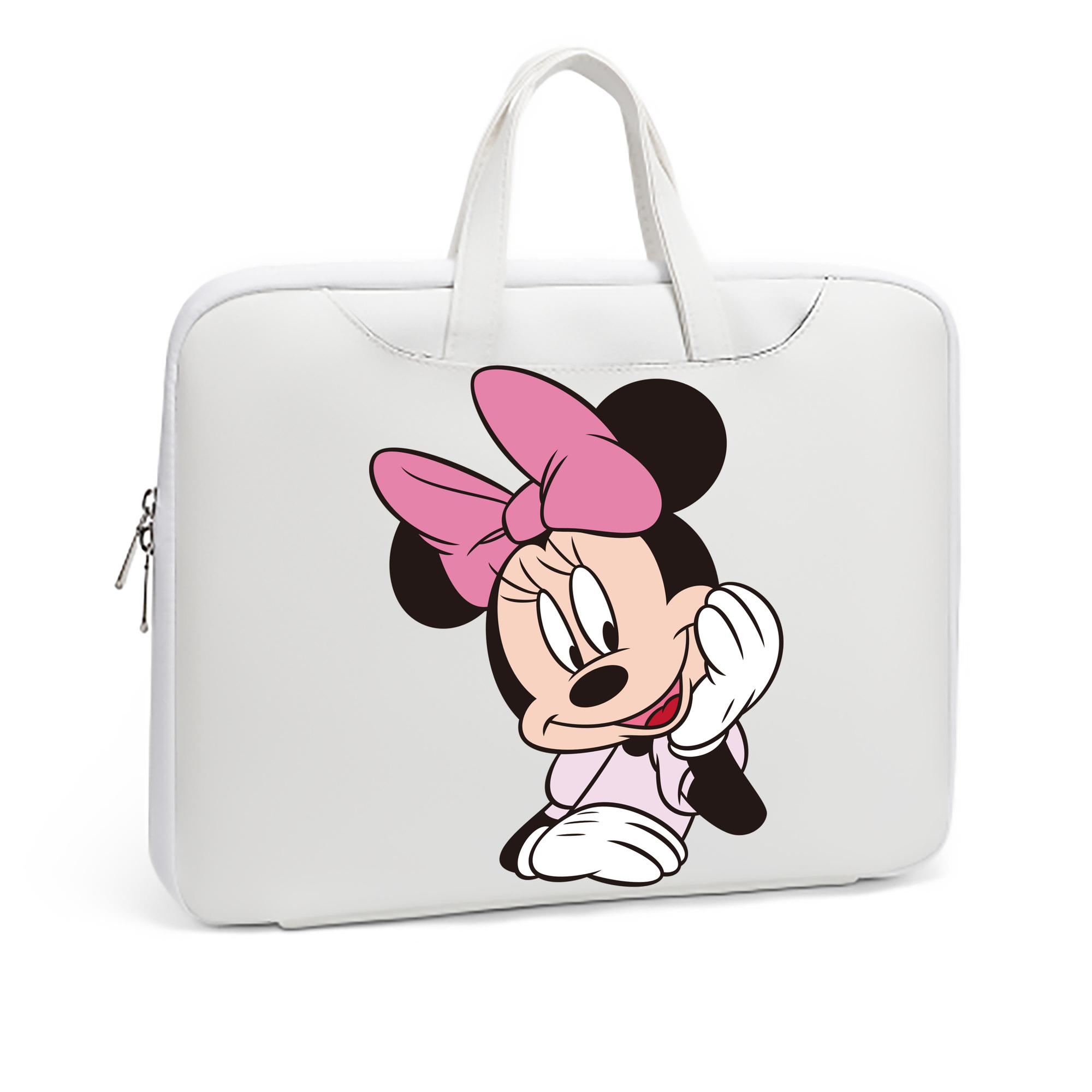 （画像用） ミッキーマウス Mickey Mouse レザーラップトップバッグ　ノートパソコンケース